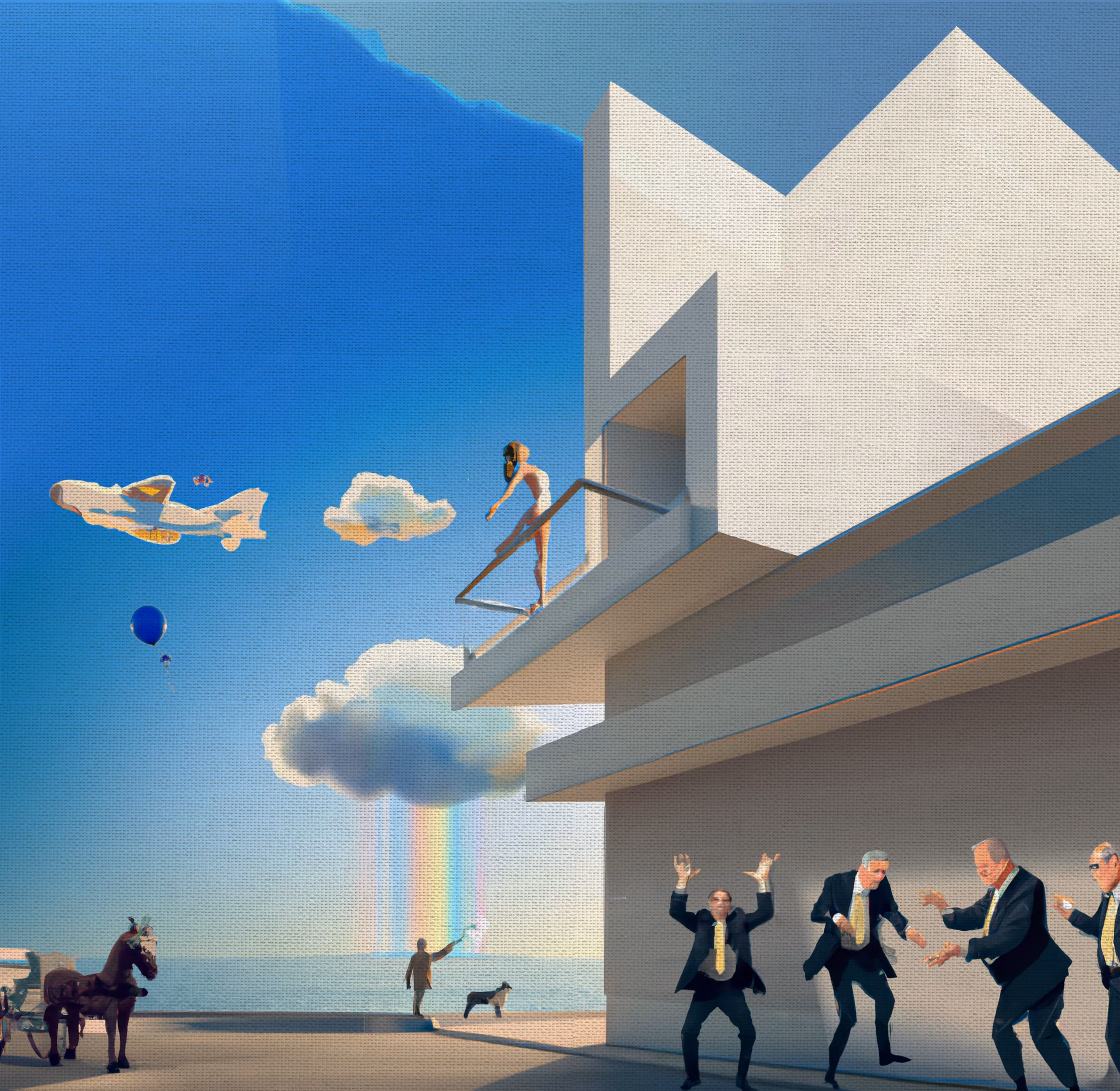the chariot, the shepherd, the ballerina and the bankers.