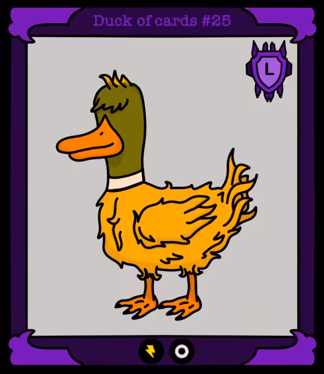  Duck of cards #25