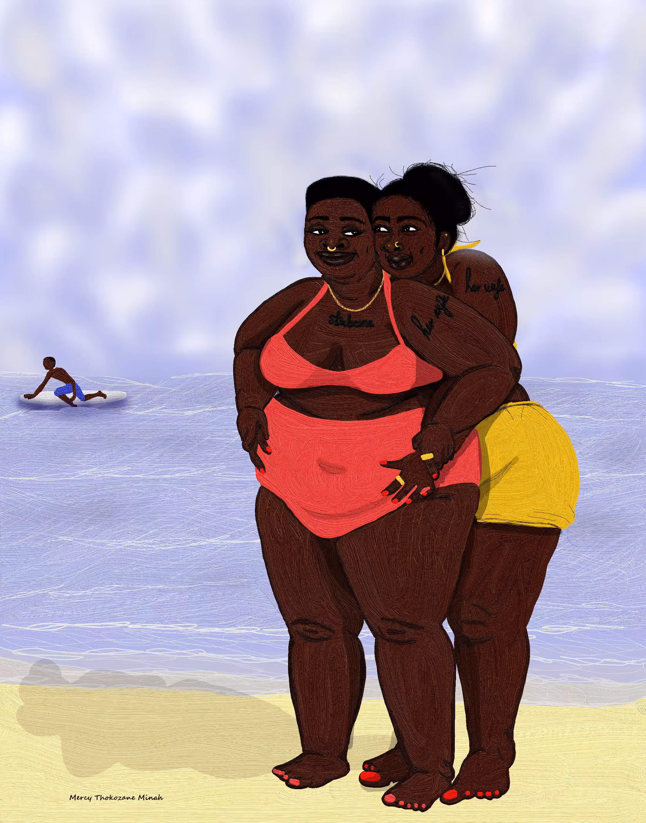 lovers on the beach 