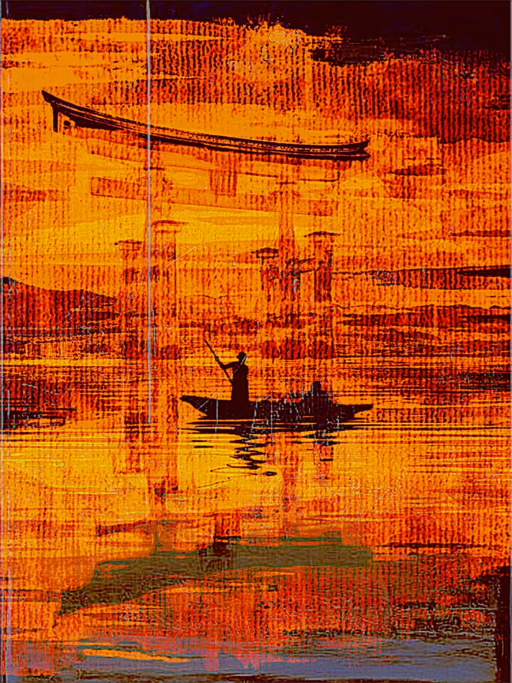 fisherman on the lake