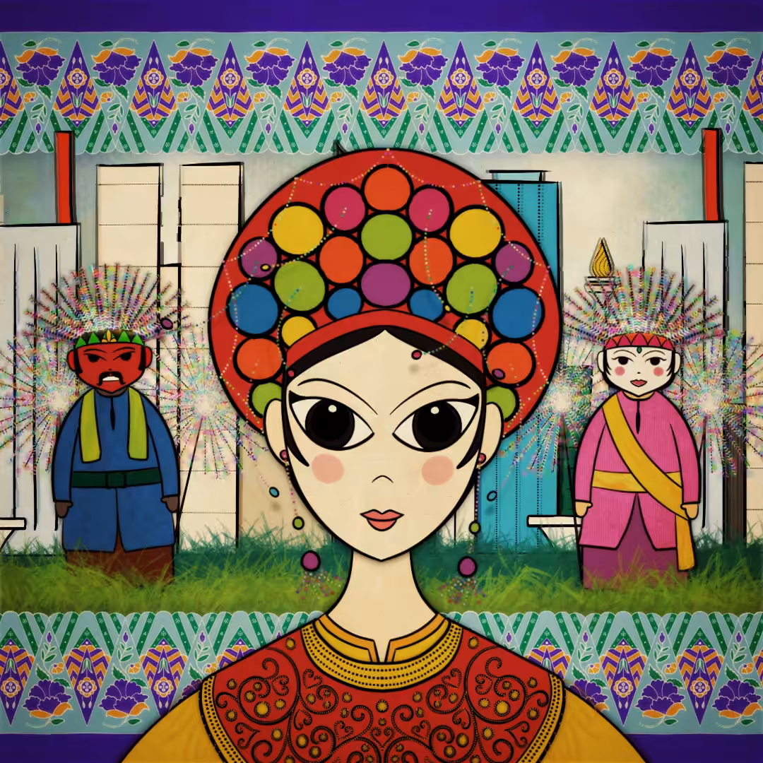 An Indonesian Girl: Tari Topeng Betawi from Jakarta
