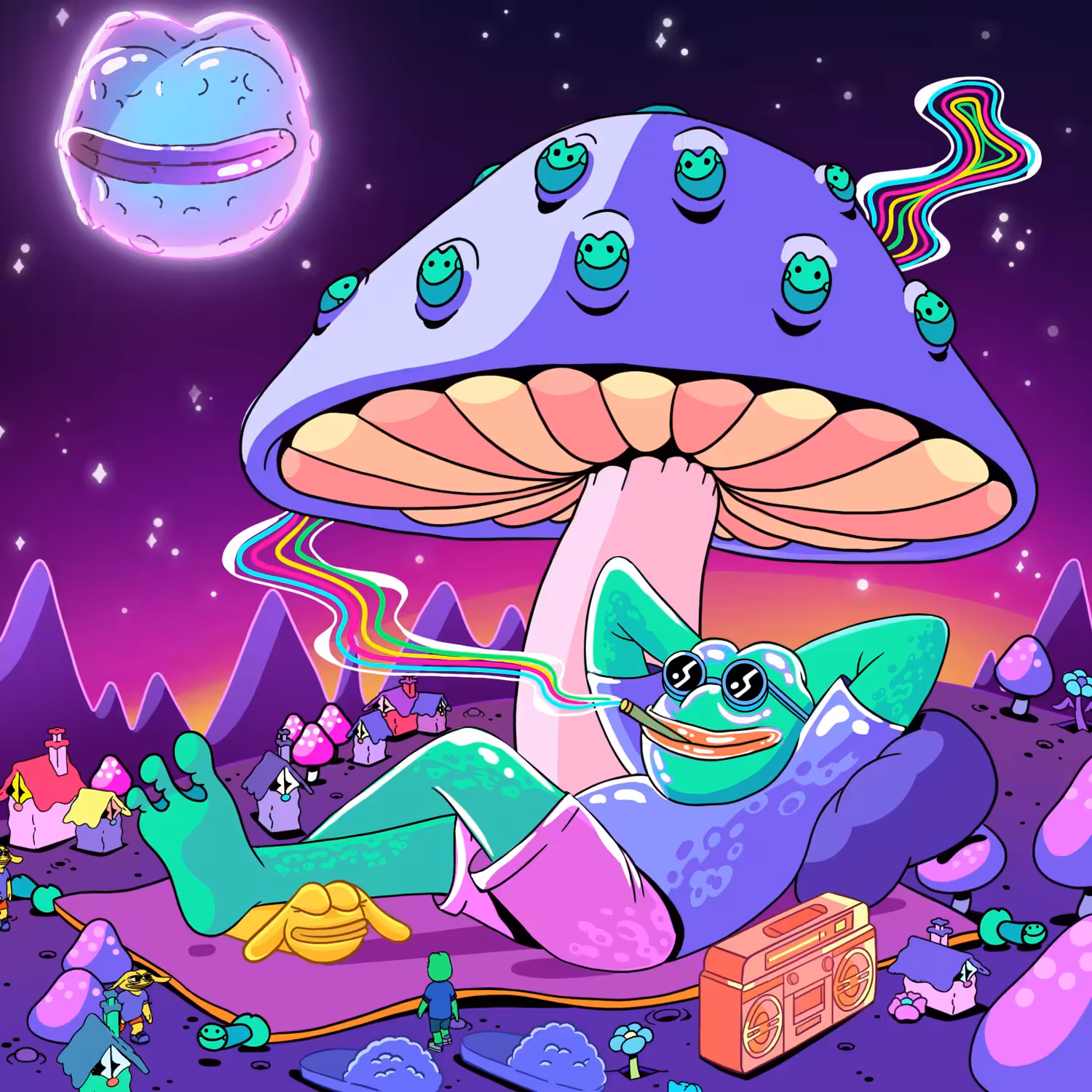 Trippy Time Frogs