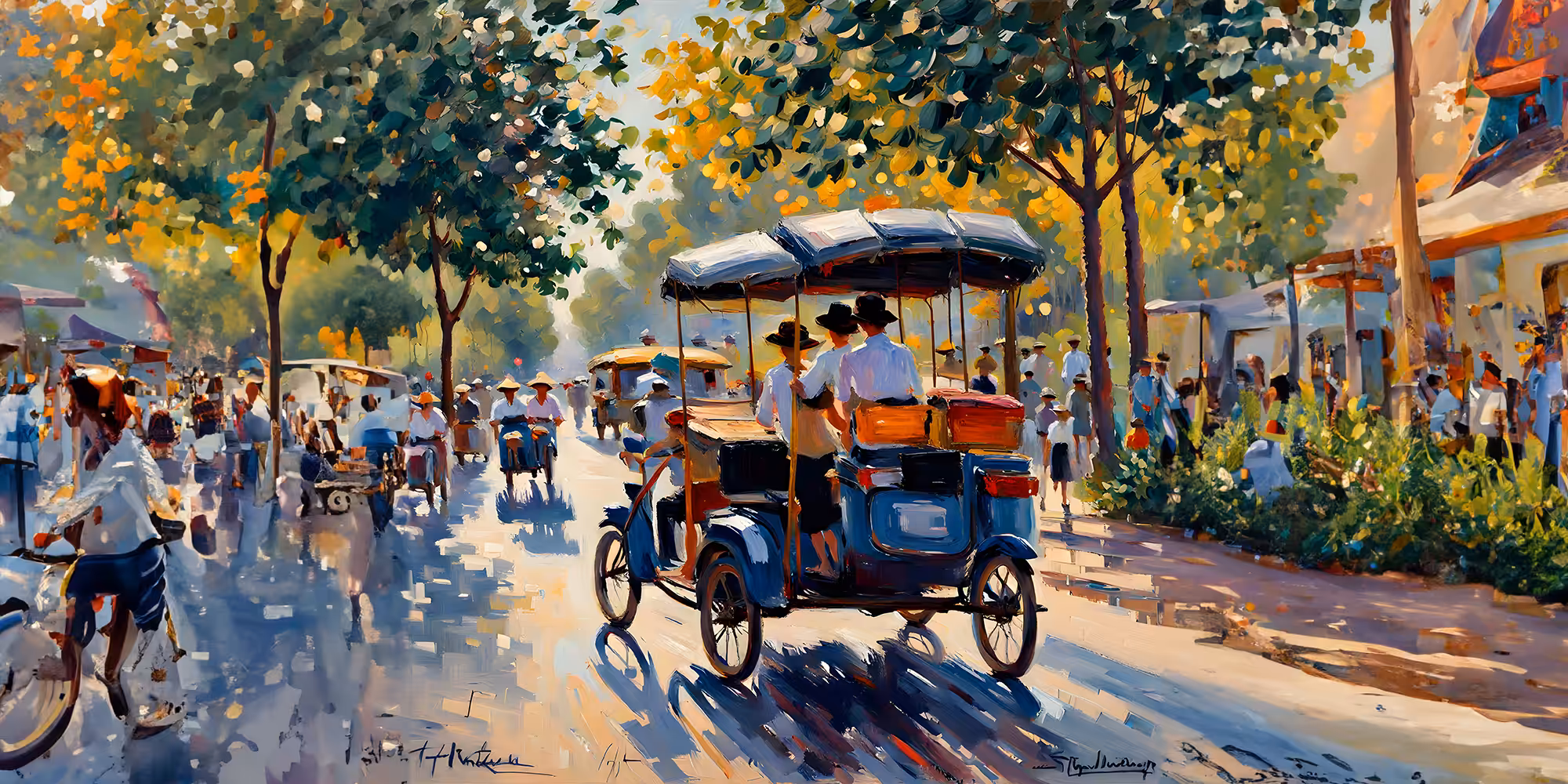 Tuk-Tuk Impressionist Painting No.1