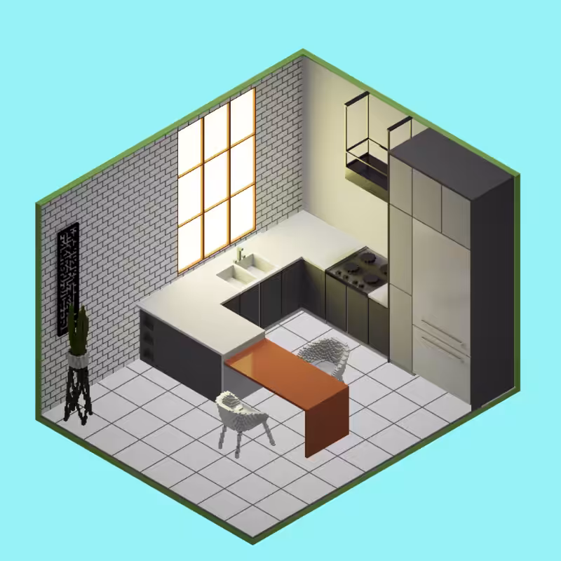 Isometric kitchen #27