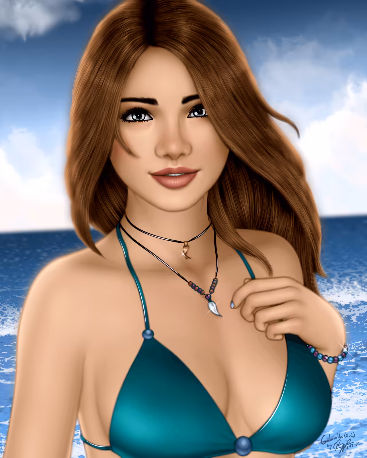 Gabriella at the beach (January 2021)