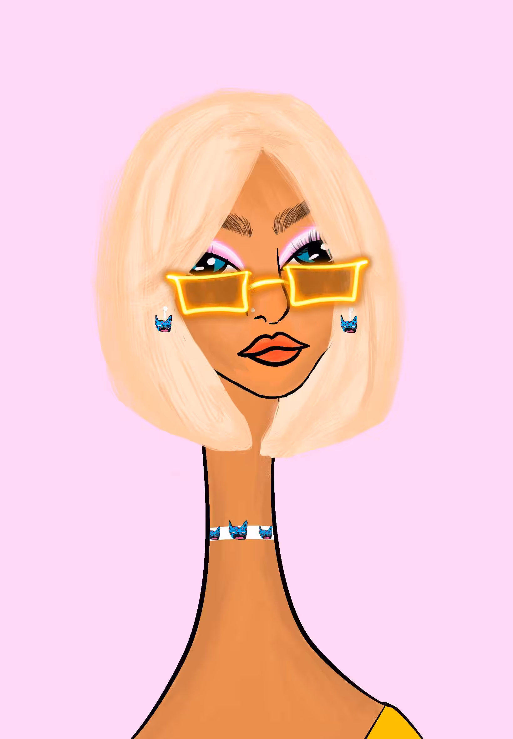 Long Neckie Lady #2754