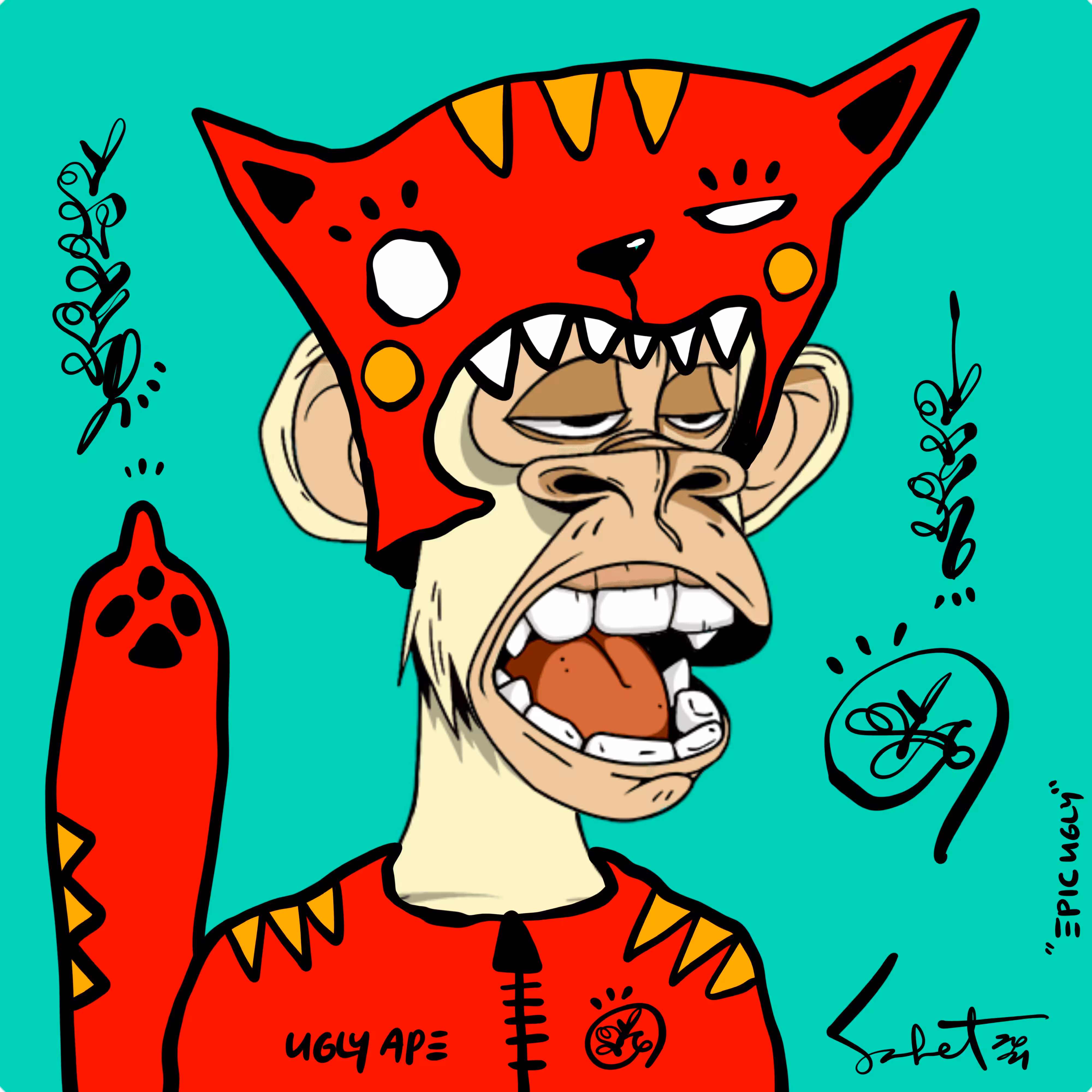 Ugly Kitties by Sabet #117 (EPIC #5) Ugly Kitties x THE BORED APE YACHT CLUB