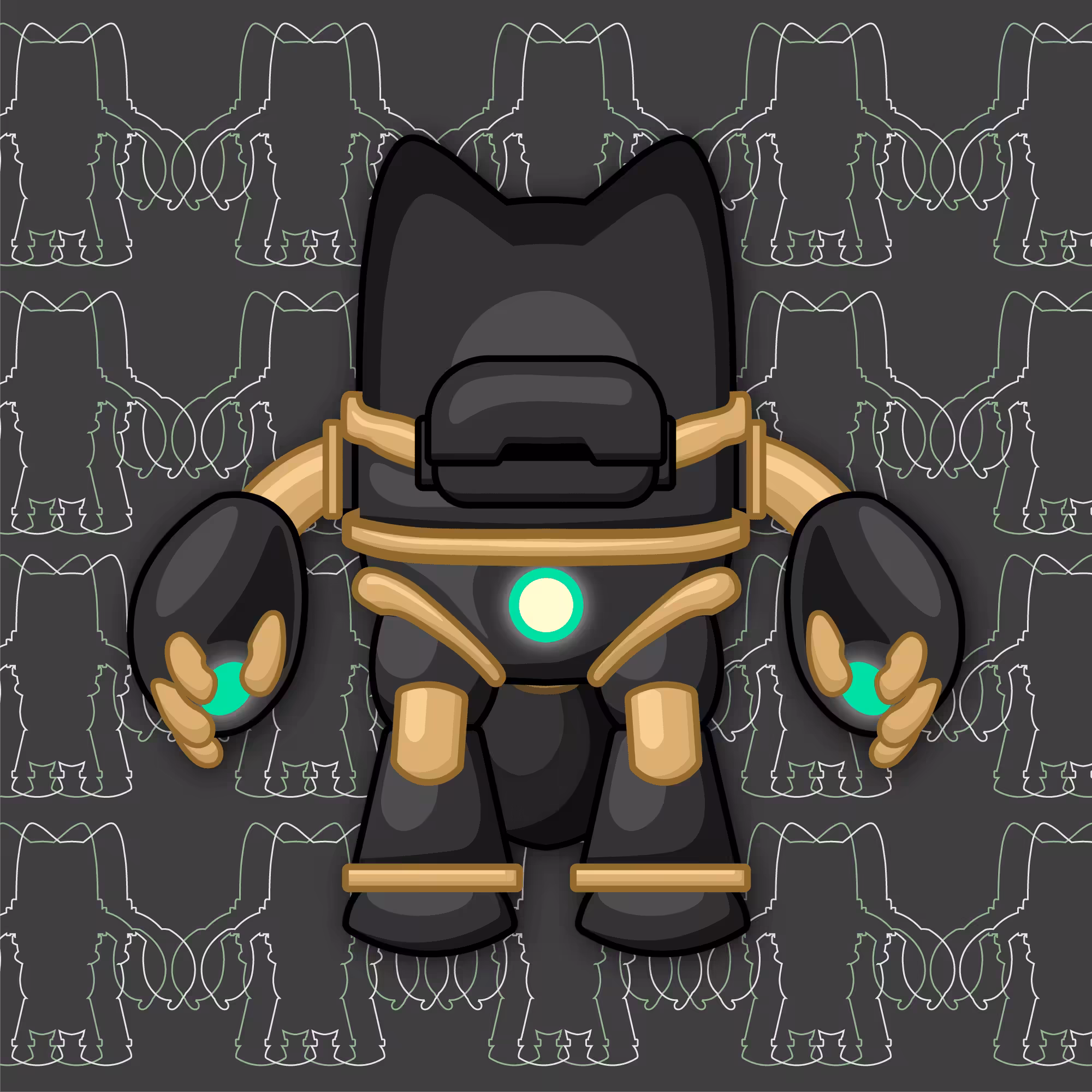 Junny Armor JA02 Black & Gold