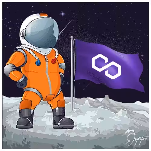 PlanetVisitor: Polygon (MATIC) Flag Waving on Jupiter #4