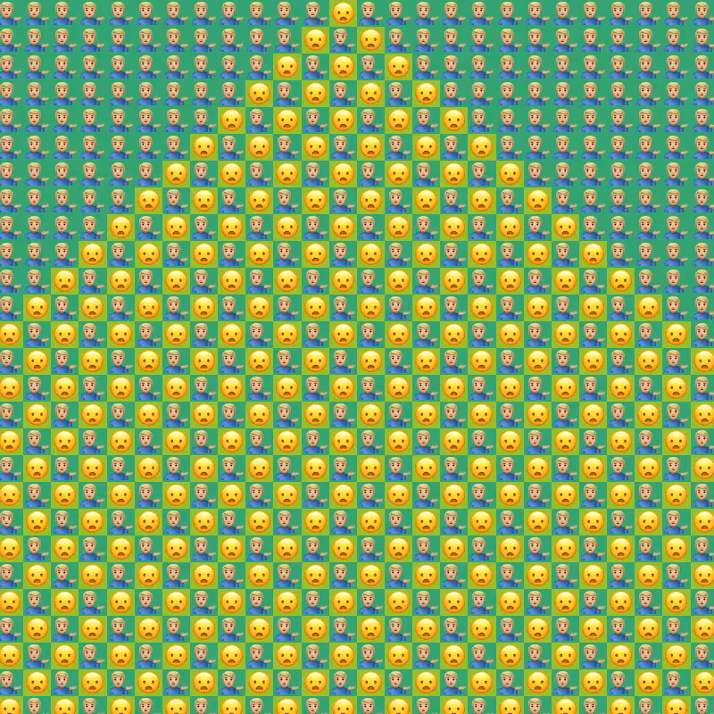 Elementary Cellular Emoji Automata #185