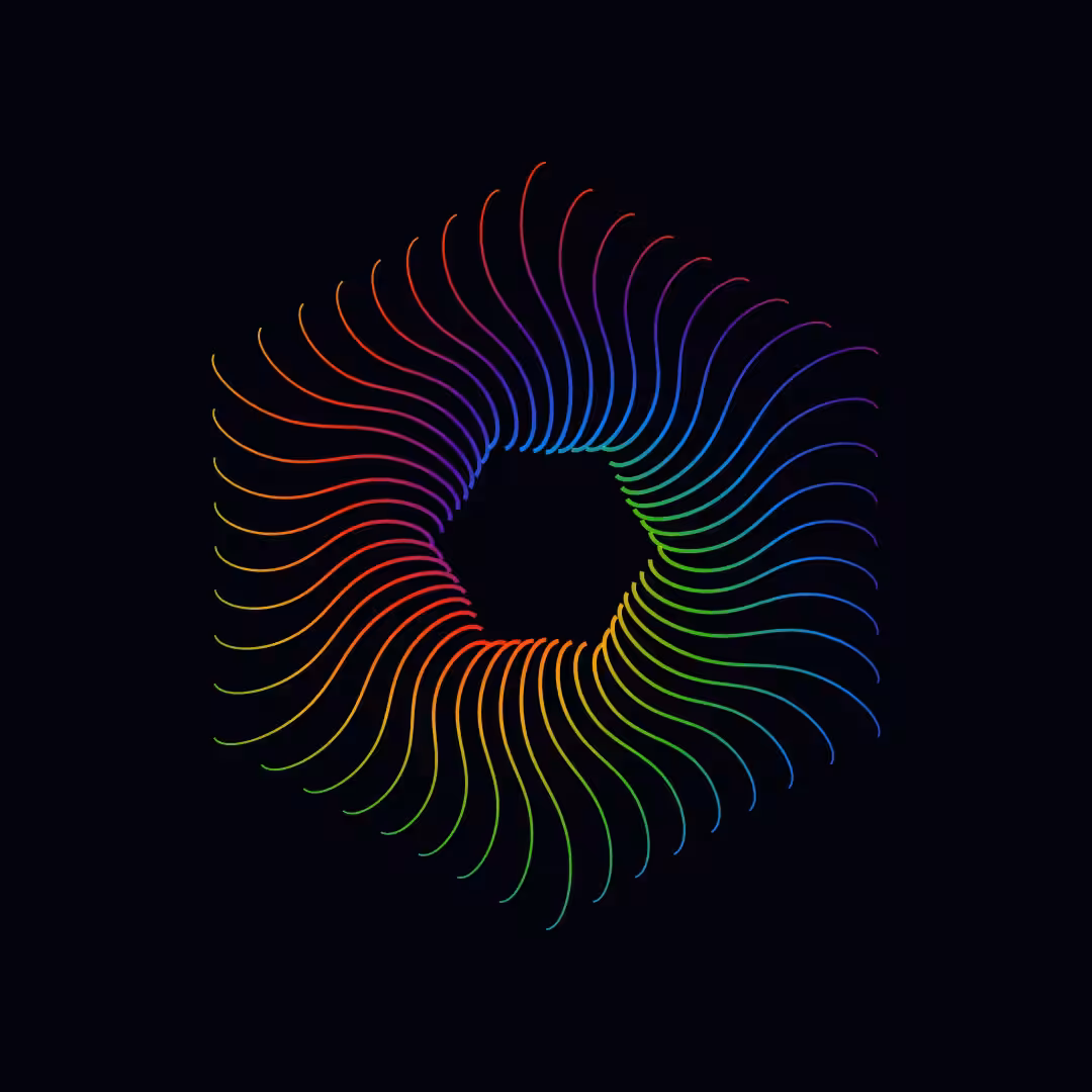 hexagon swirls