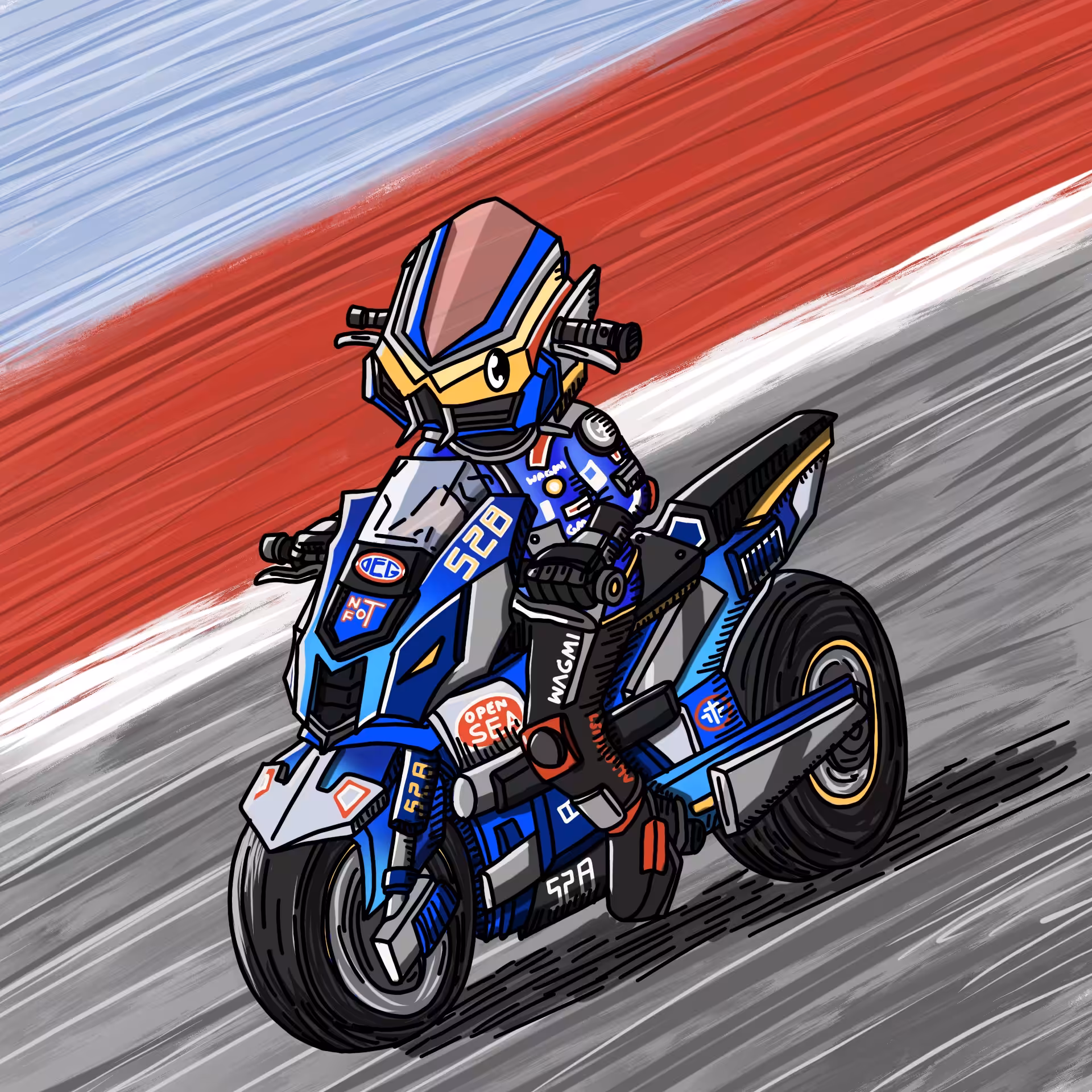 Motorcycle racer OEG