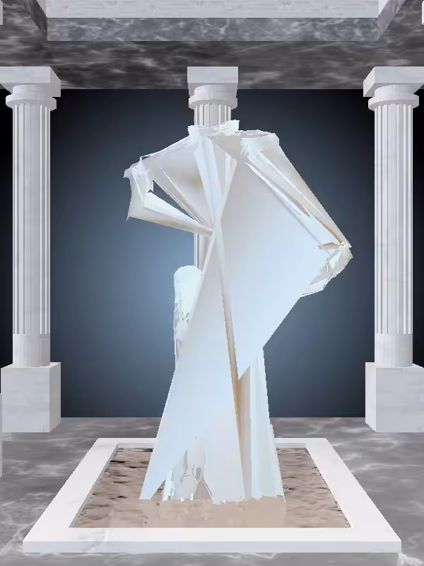 HeavenComputer: The Praying Light Blue Woman #4370