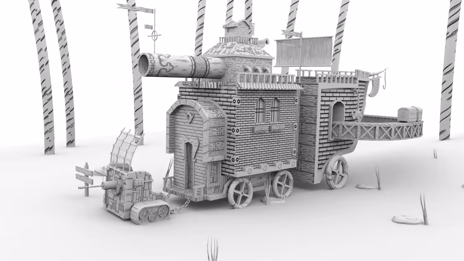 The War Caravan 3-D.