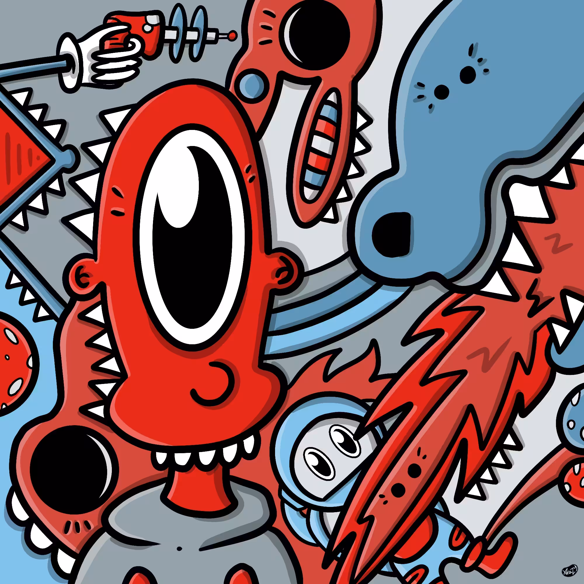 Squiggle Monster 059