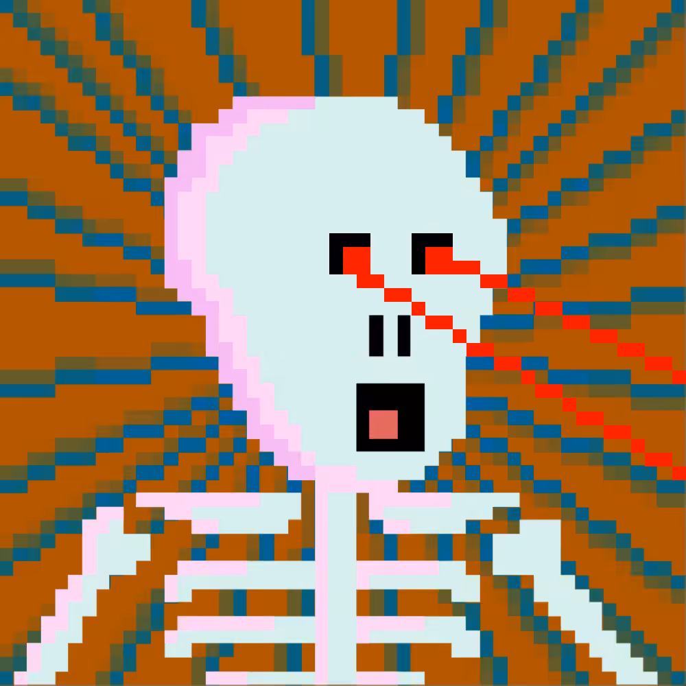 PIXEL SKULLETTI 1 #166
