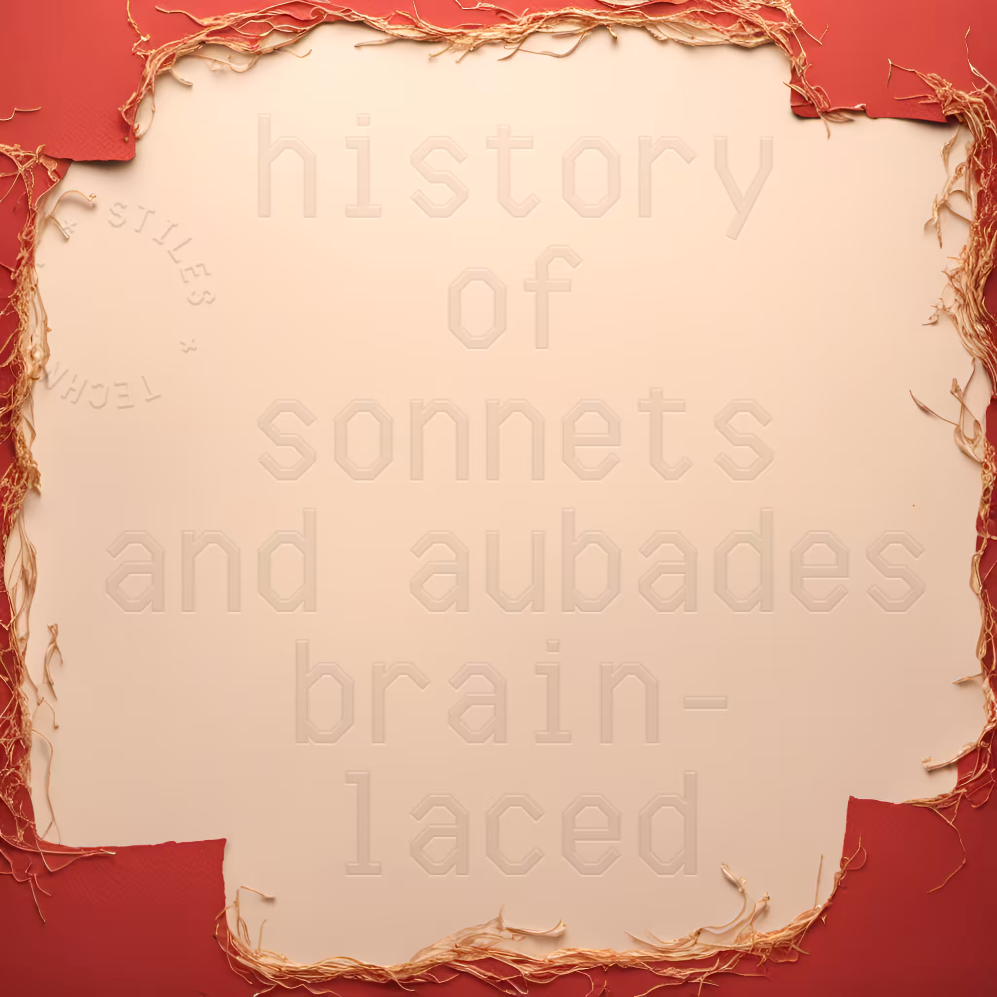 UNSTATIONERY: history of sonnets and aubades brainlaced