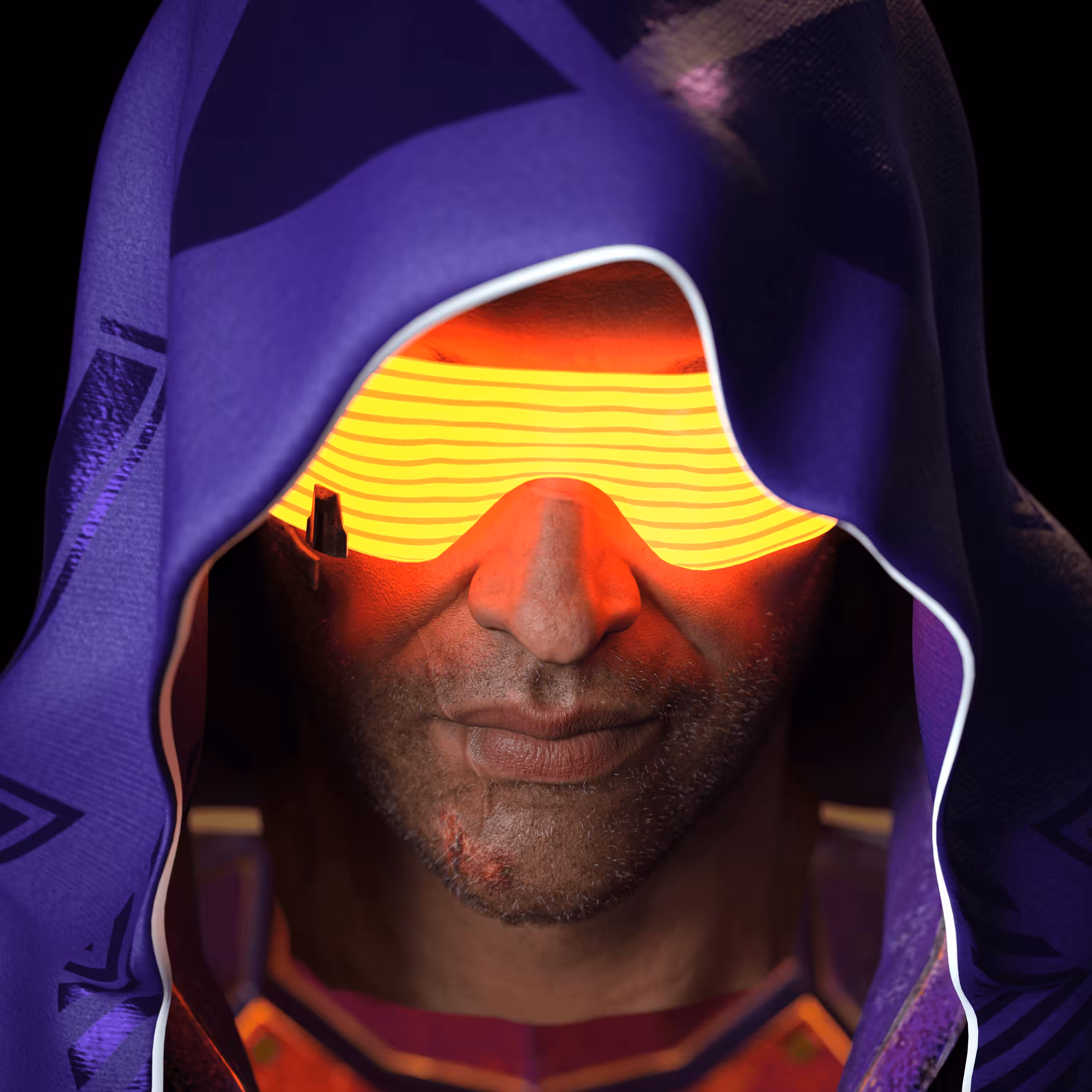Shade #12 - Futuristic Orange glasses