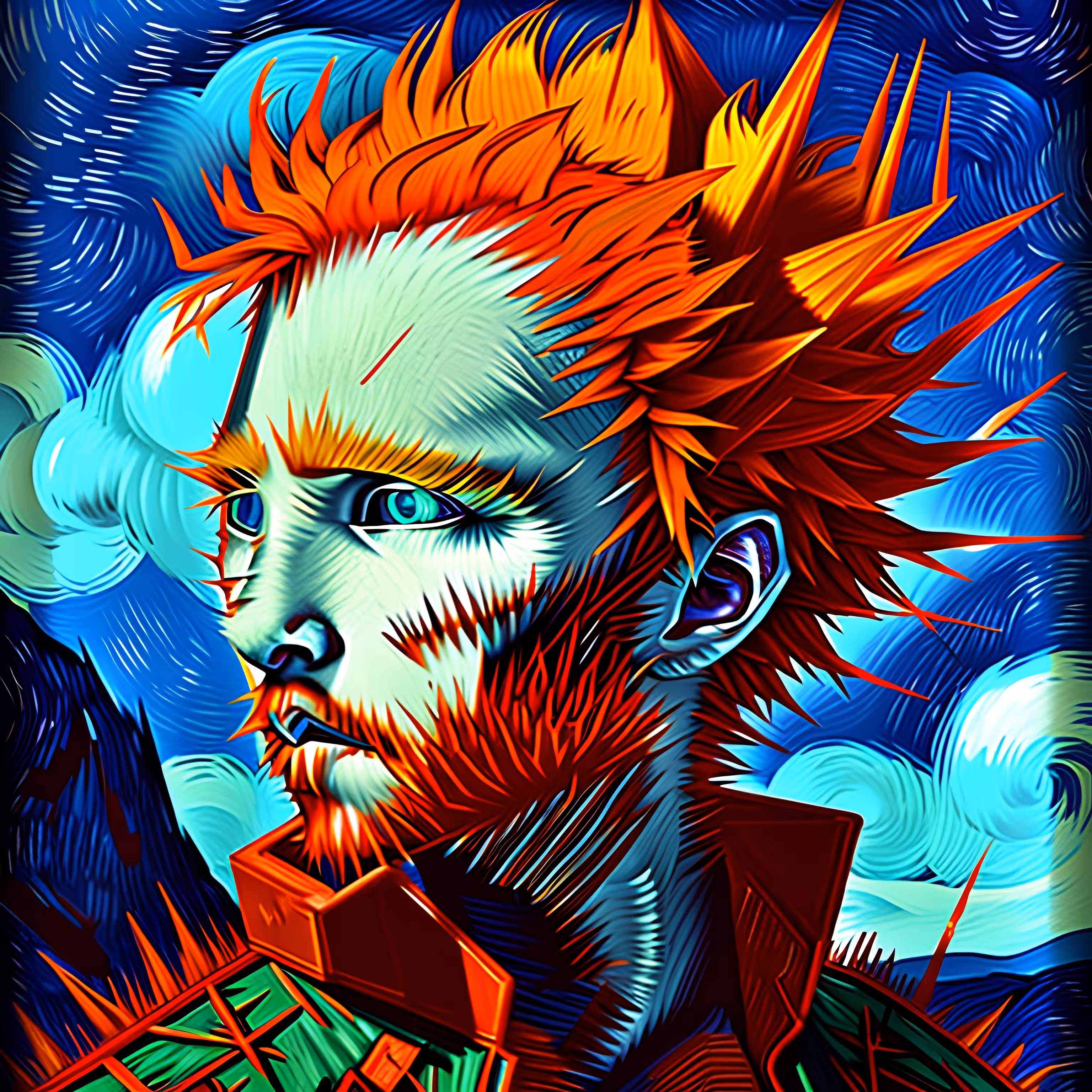 spiky man