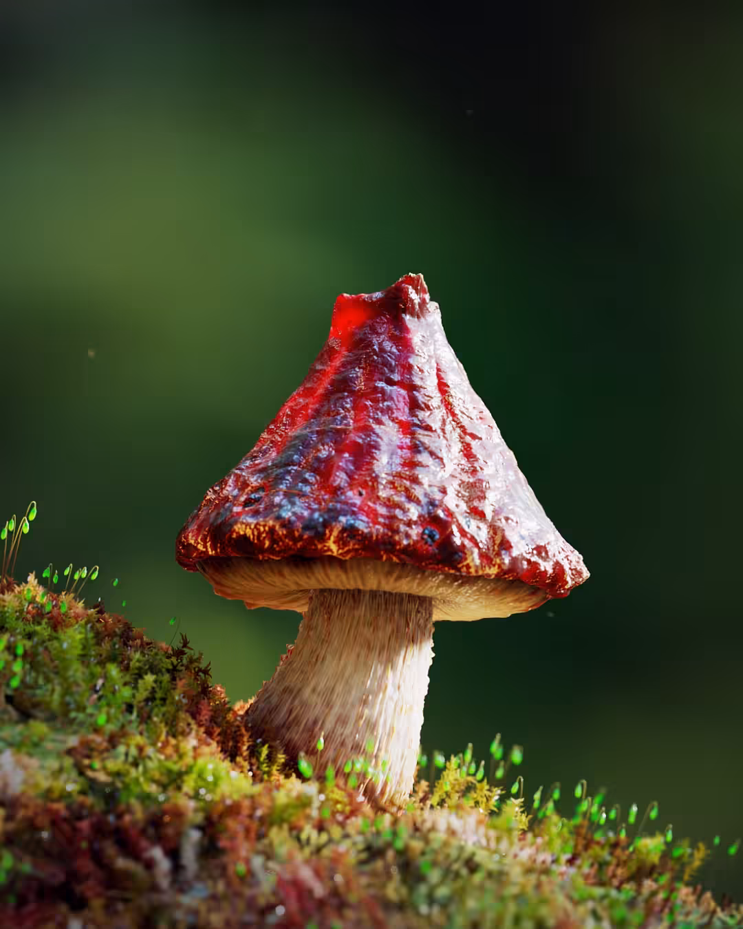 Volcano-Cap Mushroom