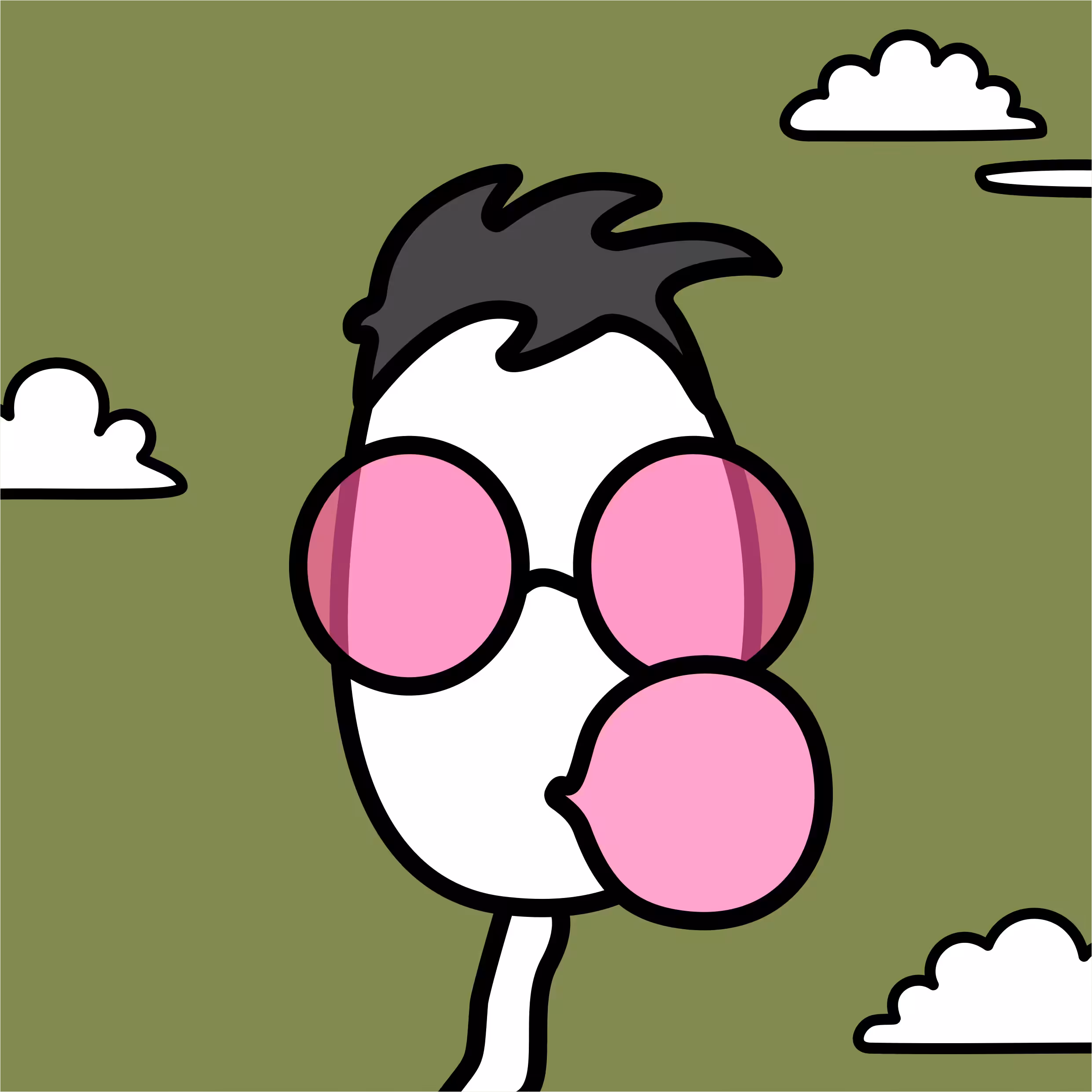 Boy with bubblegum