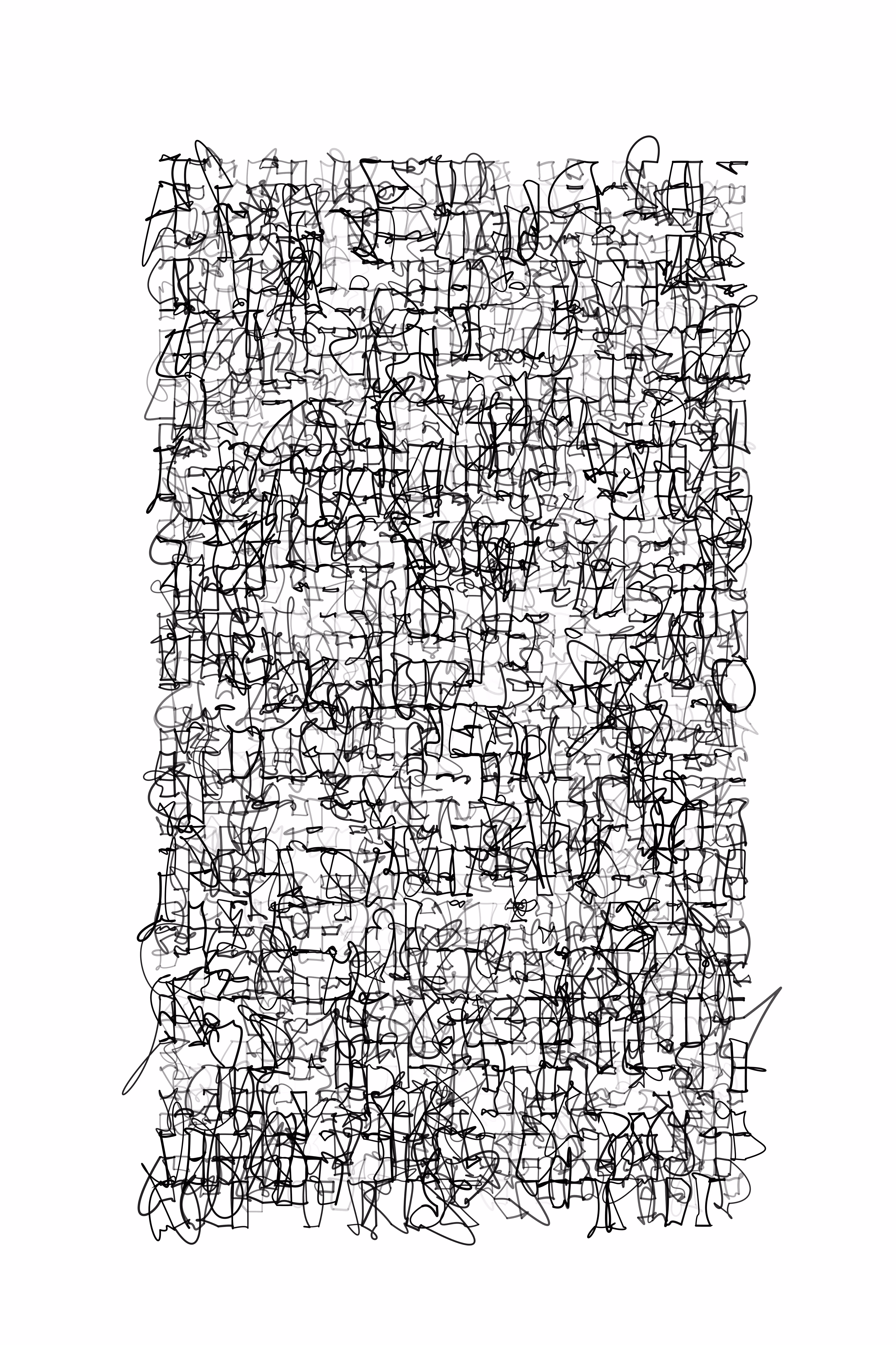 nervous calligraphy sparse 01