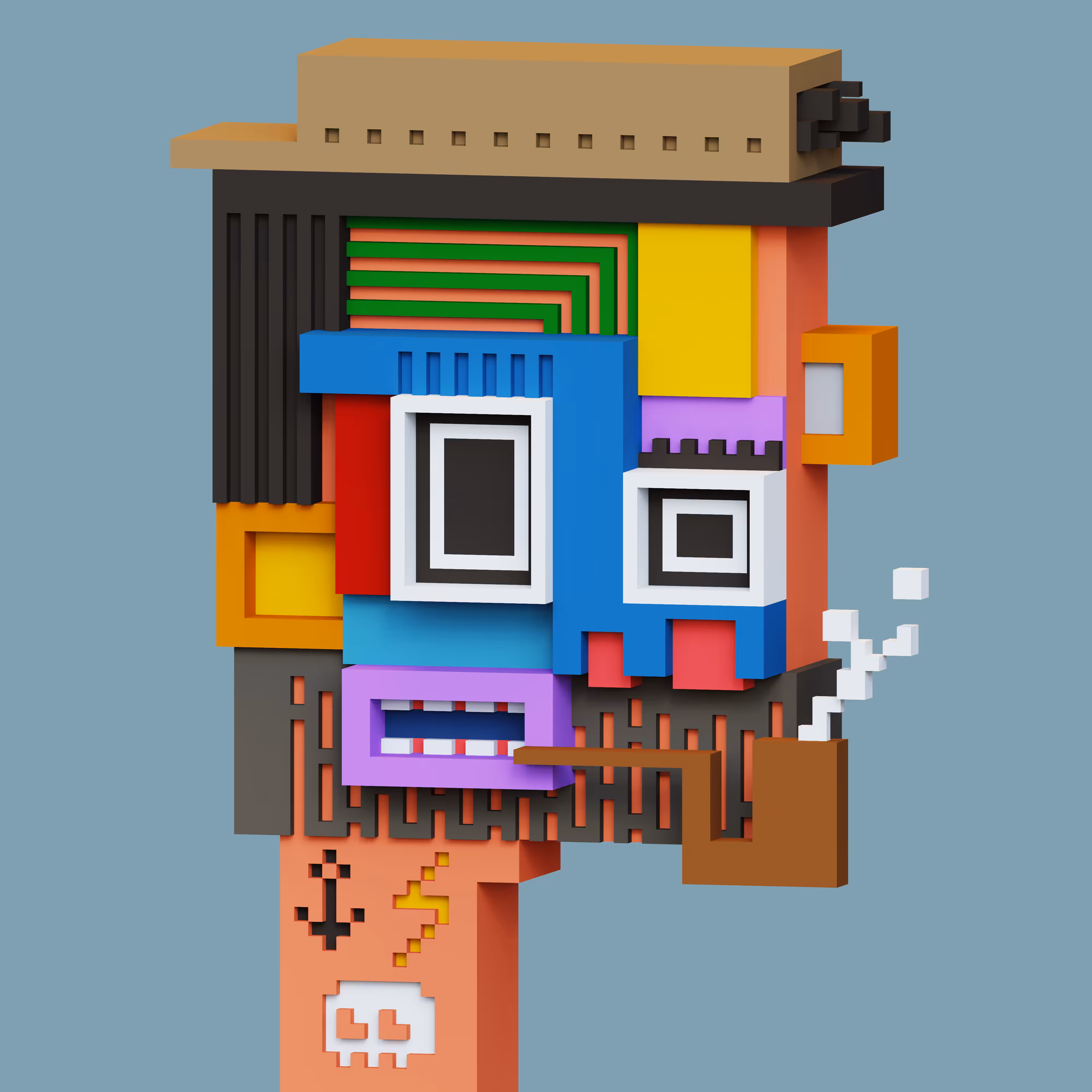 Pop Cubism Voxel 26
