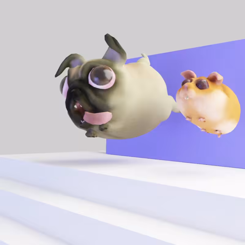 Pug and Hamster