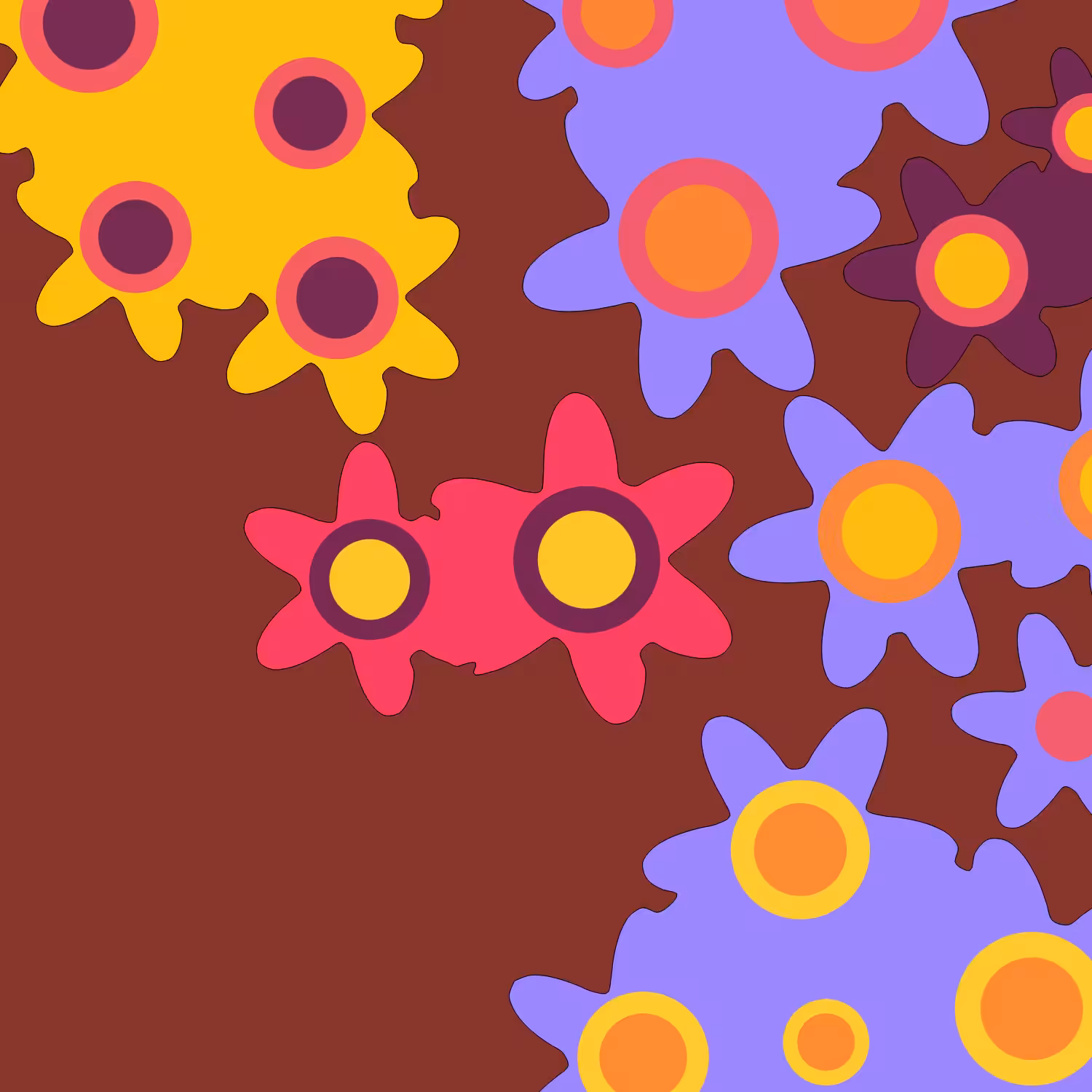 Geometric colorful shapes (Free edition) #59