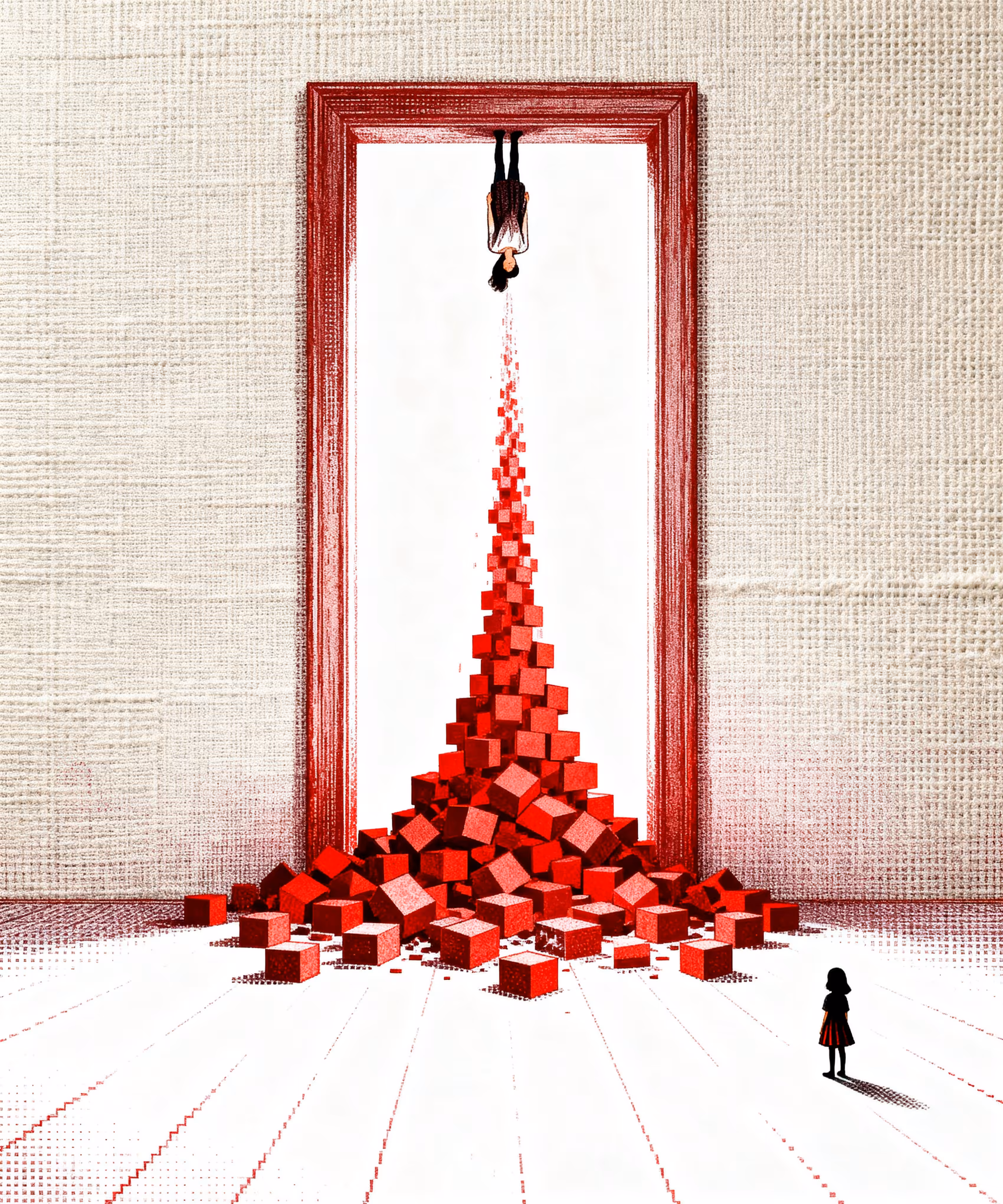 Rare Red Truths: Pixel Fall