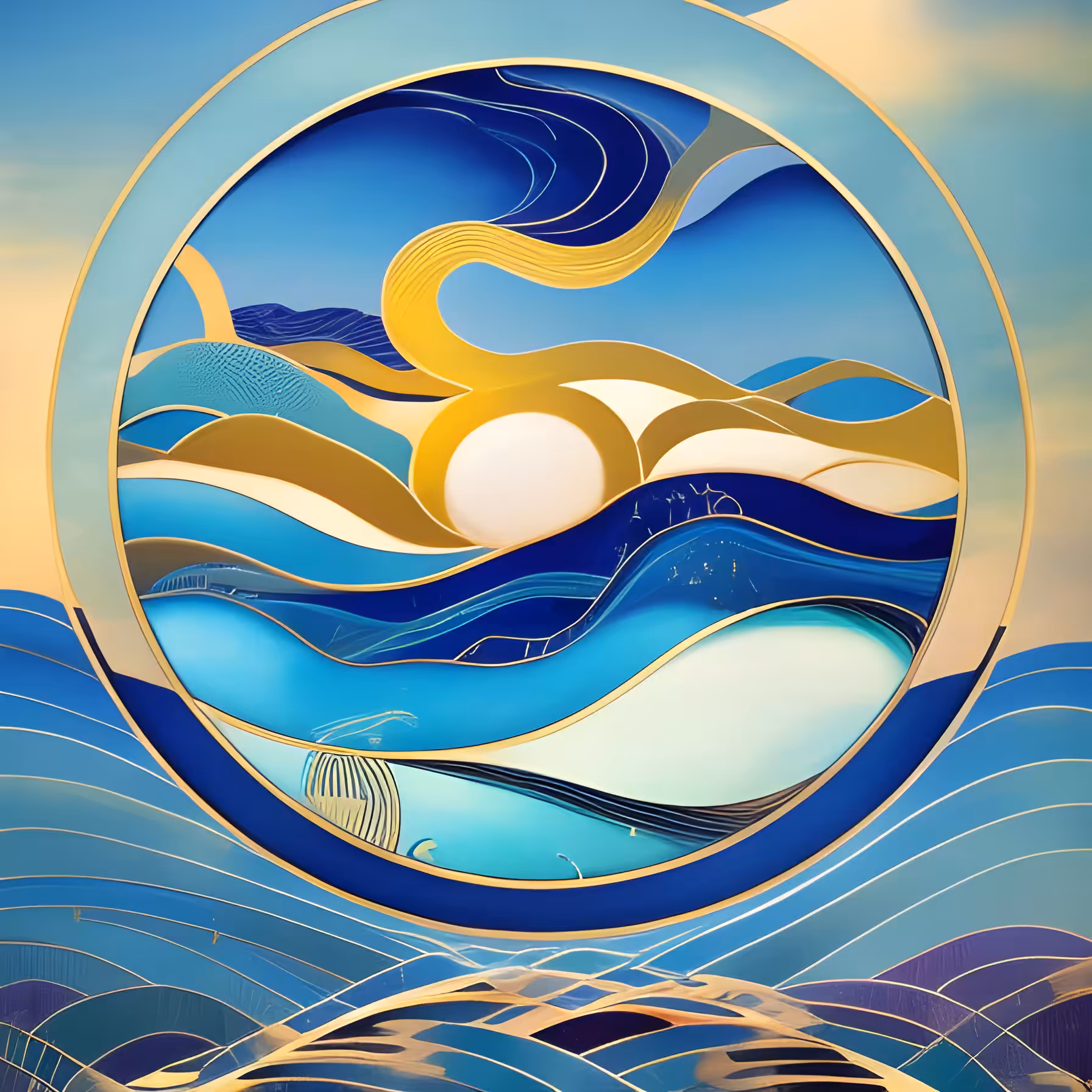 Sun in a porthole