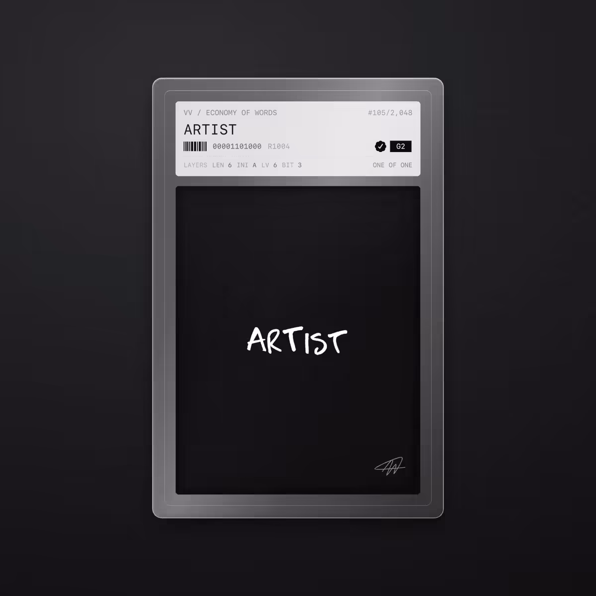 Economy of Words: ARTIST · #105