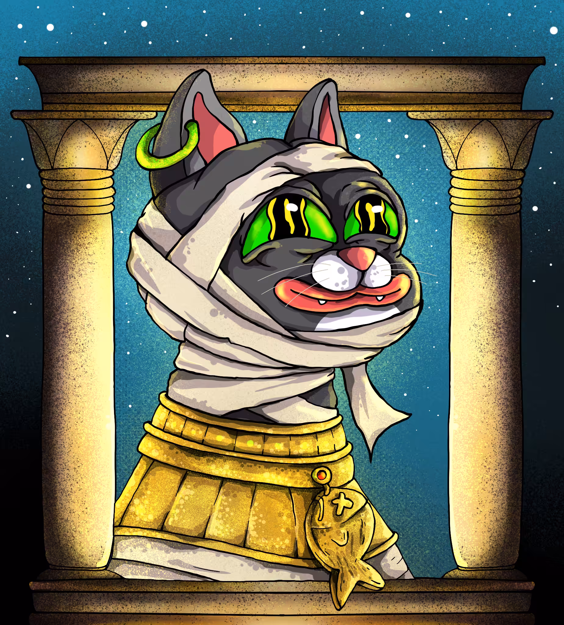 Ancient Egyptian Pepecat Mummy
