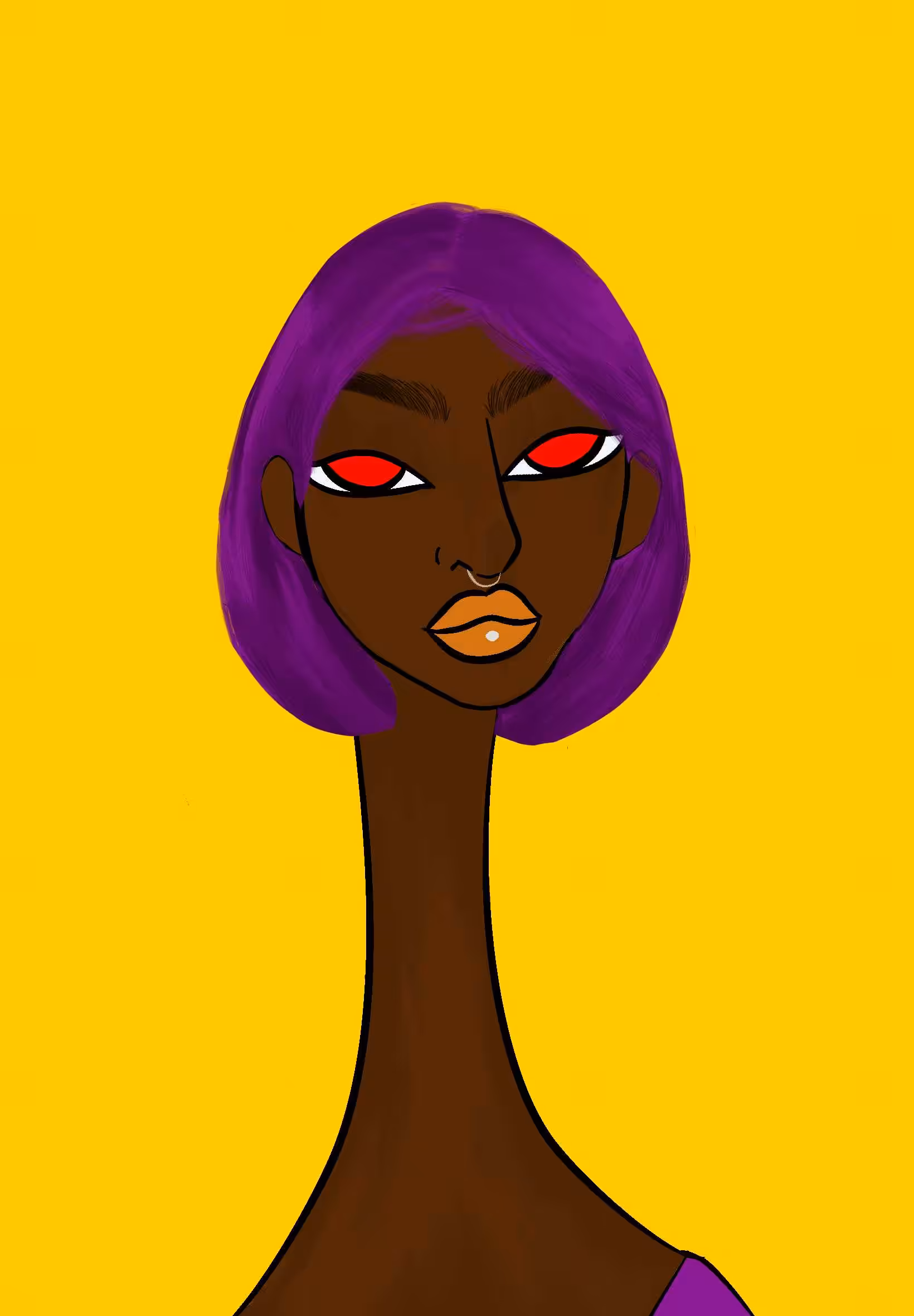 Long Neckie Lady #882