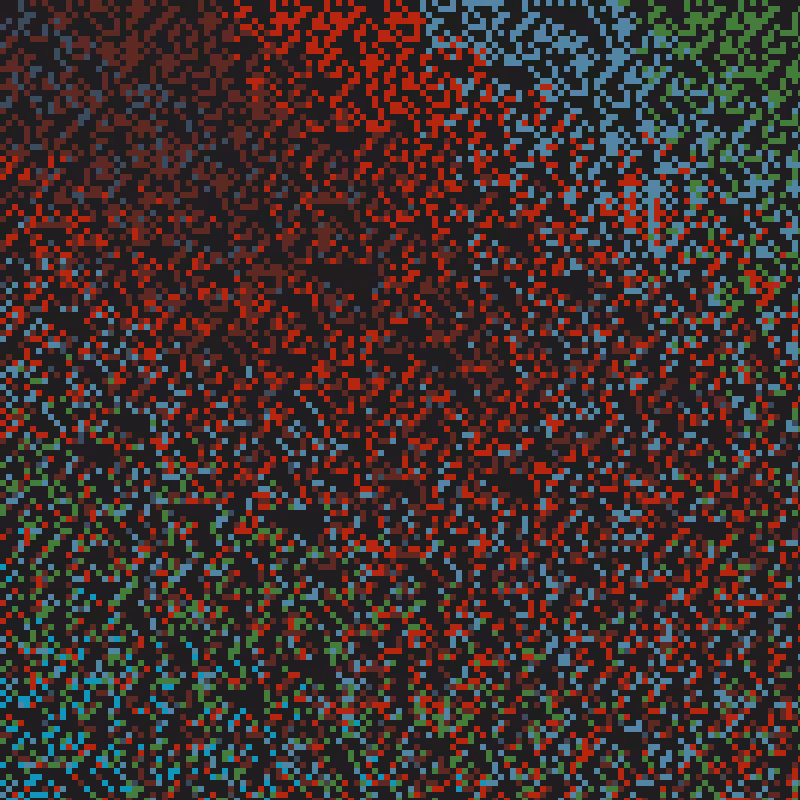 Colored Elementary Cellular Automaton #351
