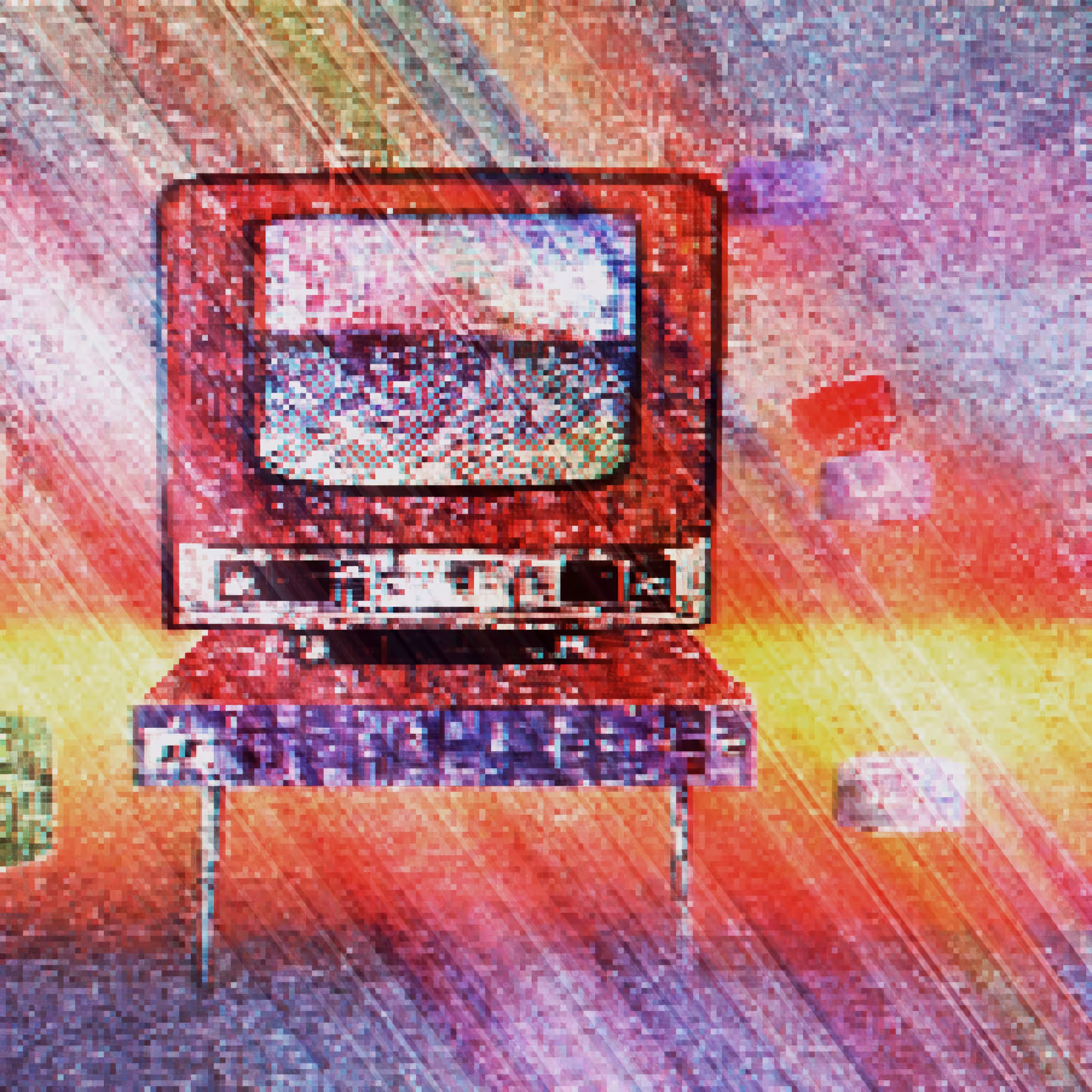 In a distant room where tv among words #1