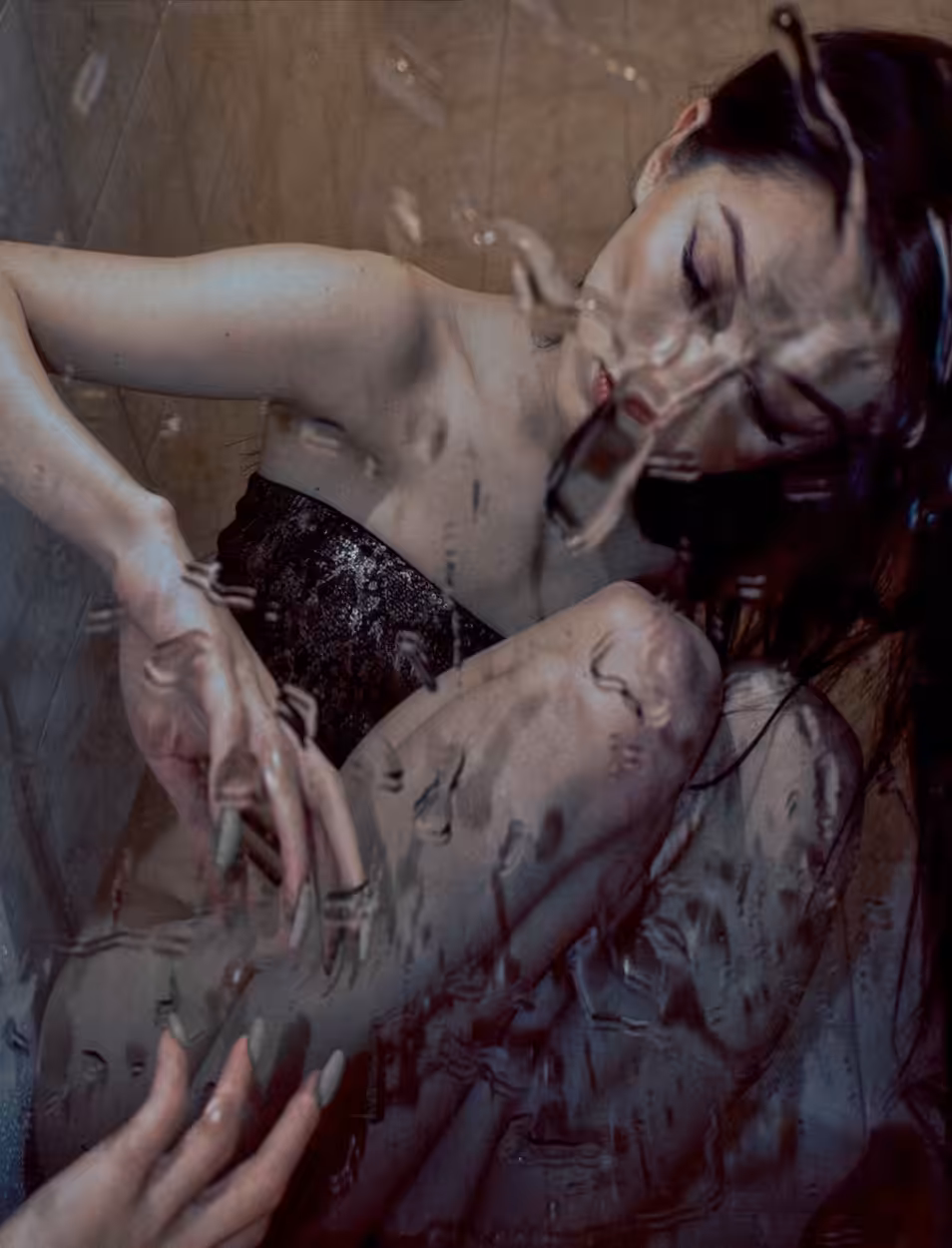 You dissect the water with body