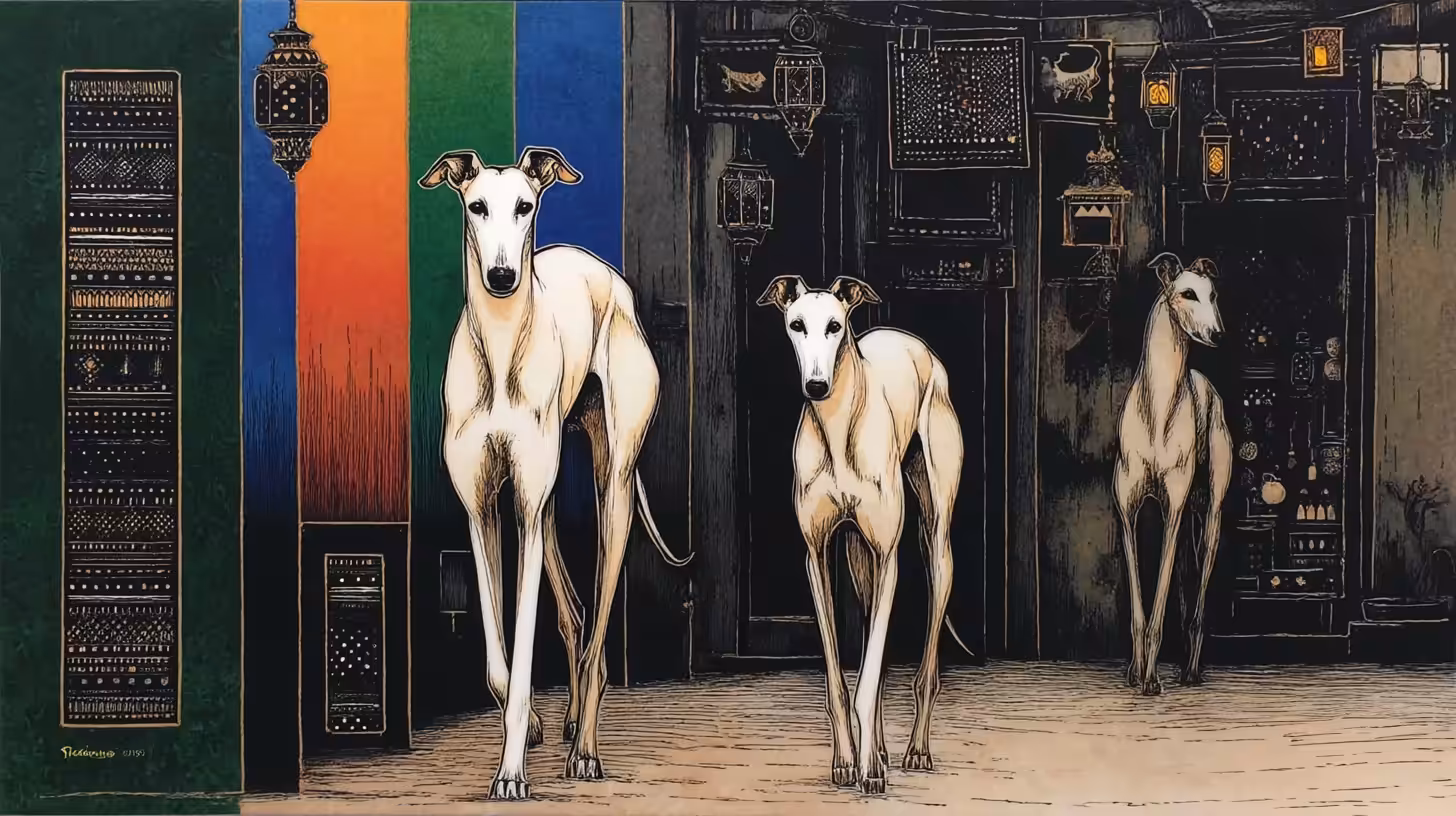 Sighthounds in the souk