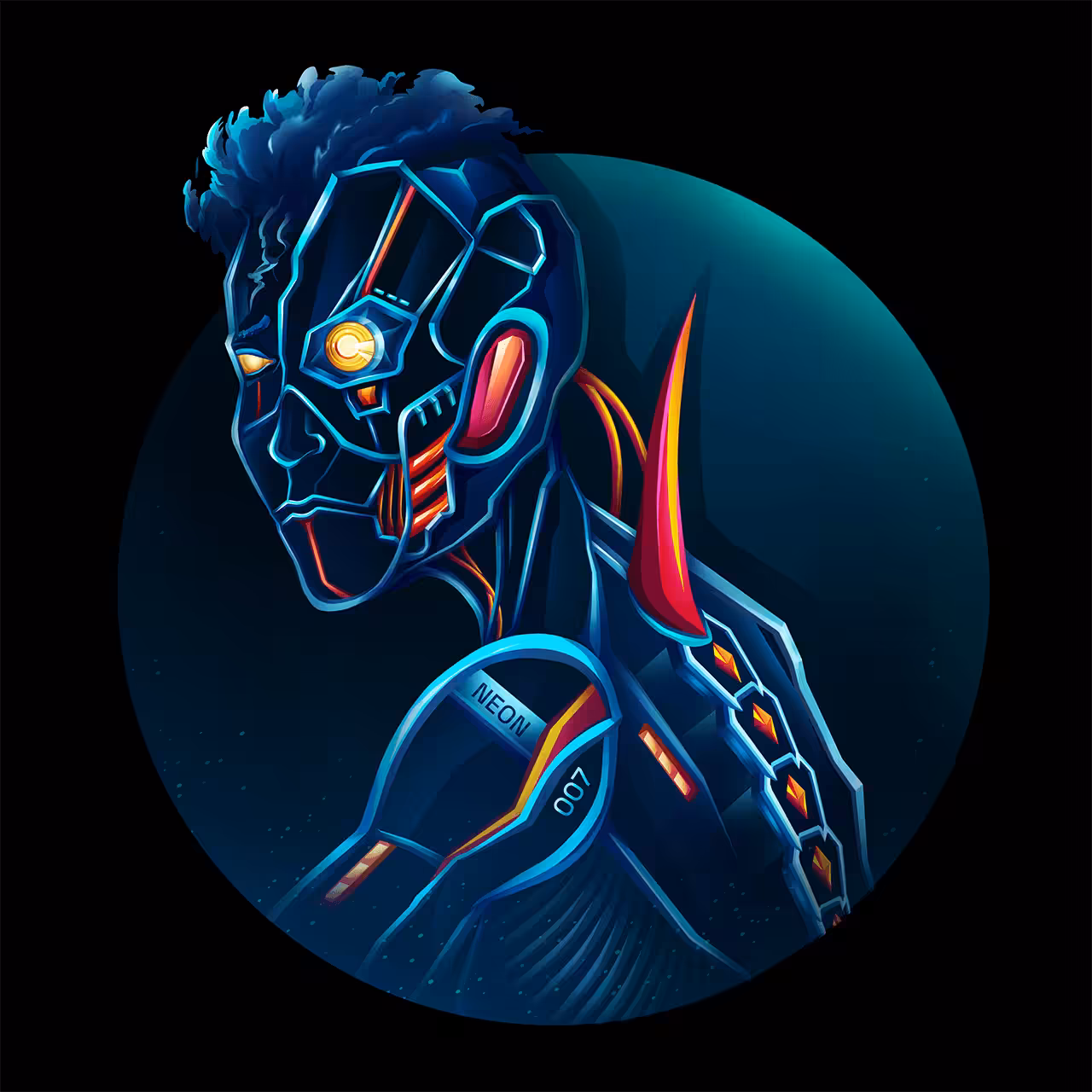 Neon Borg #007