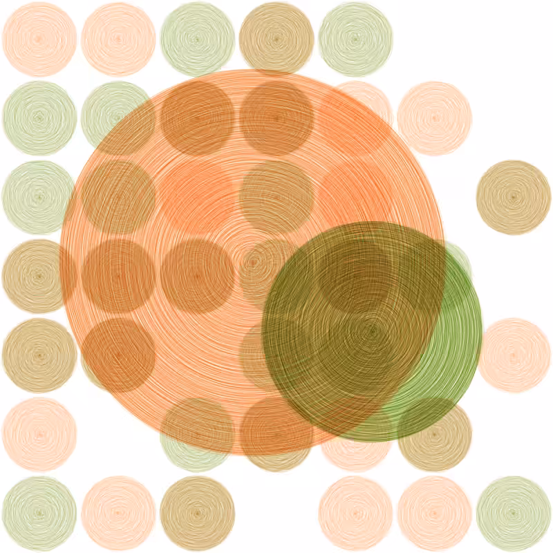 Brushed Circles #137
