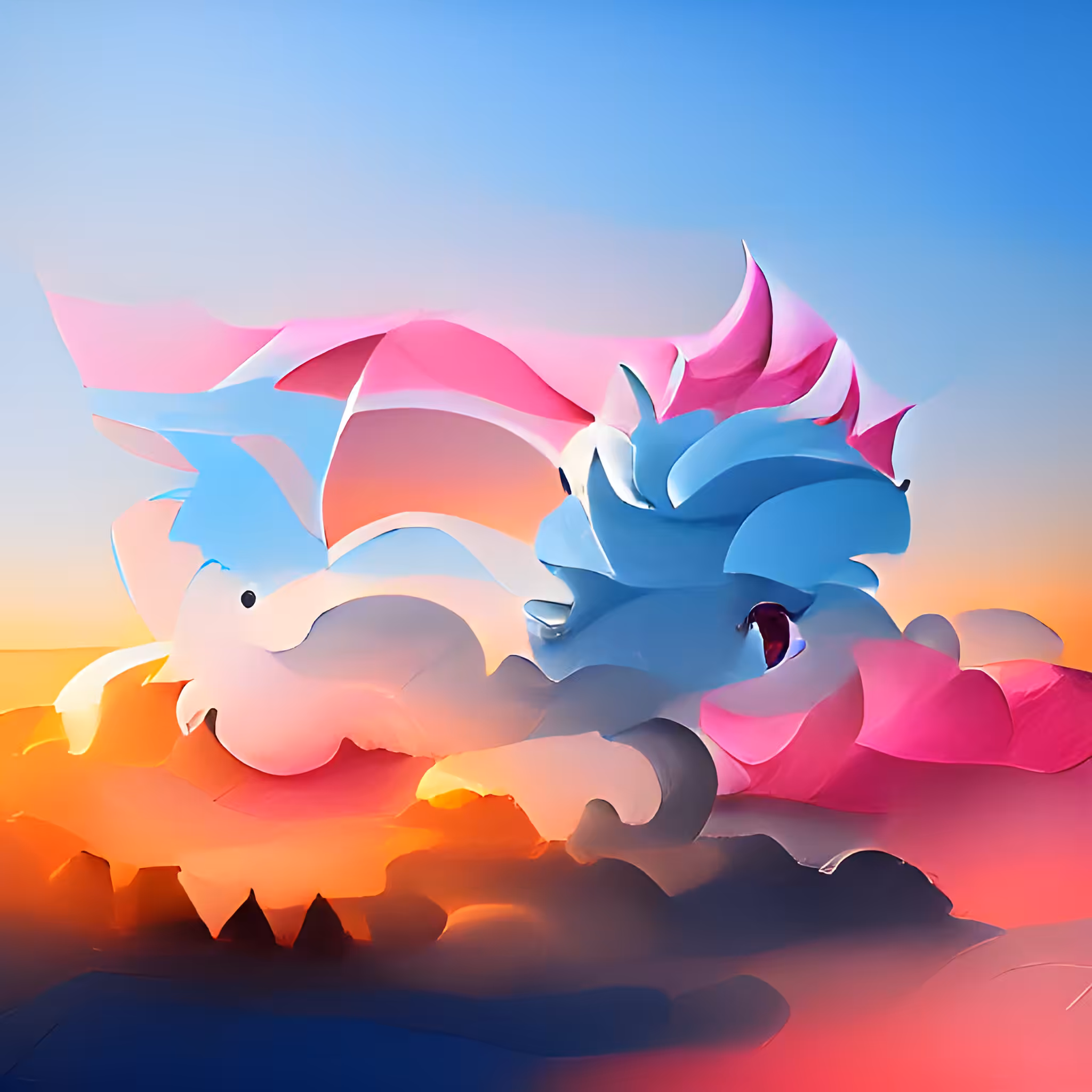 Cotton Candy Dragon Sunset #10