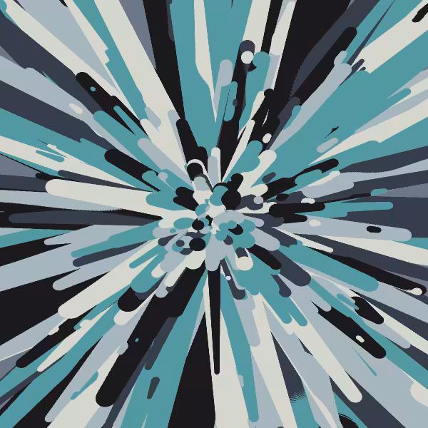 drip flower painting #8
