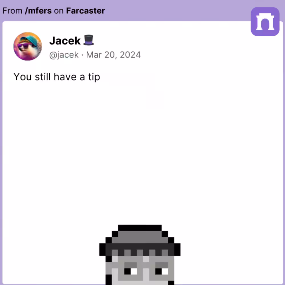 Just the tip