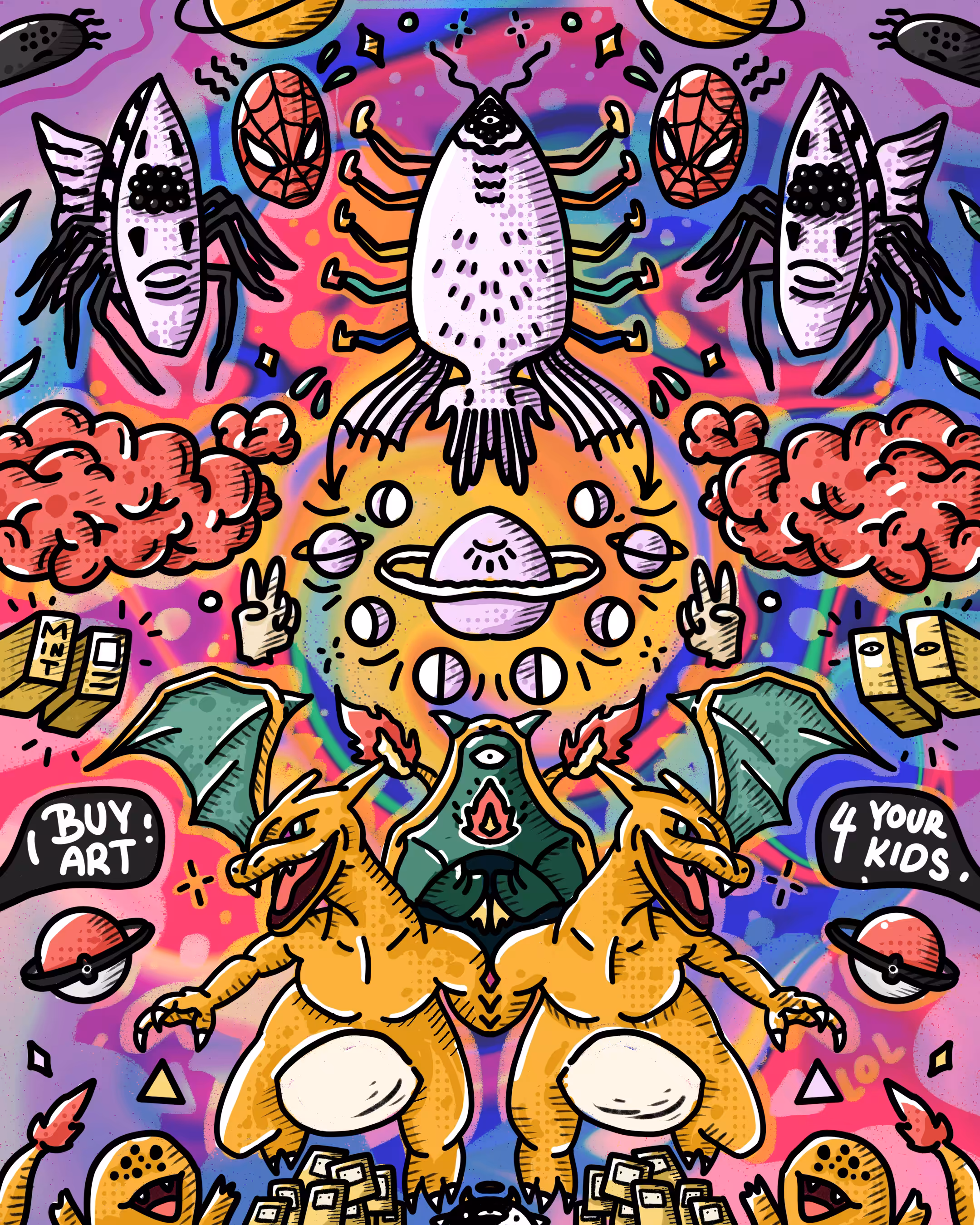 Spiderfish Charizard In Innerspace 