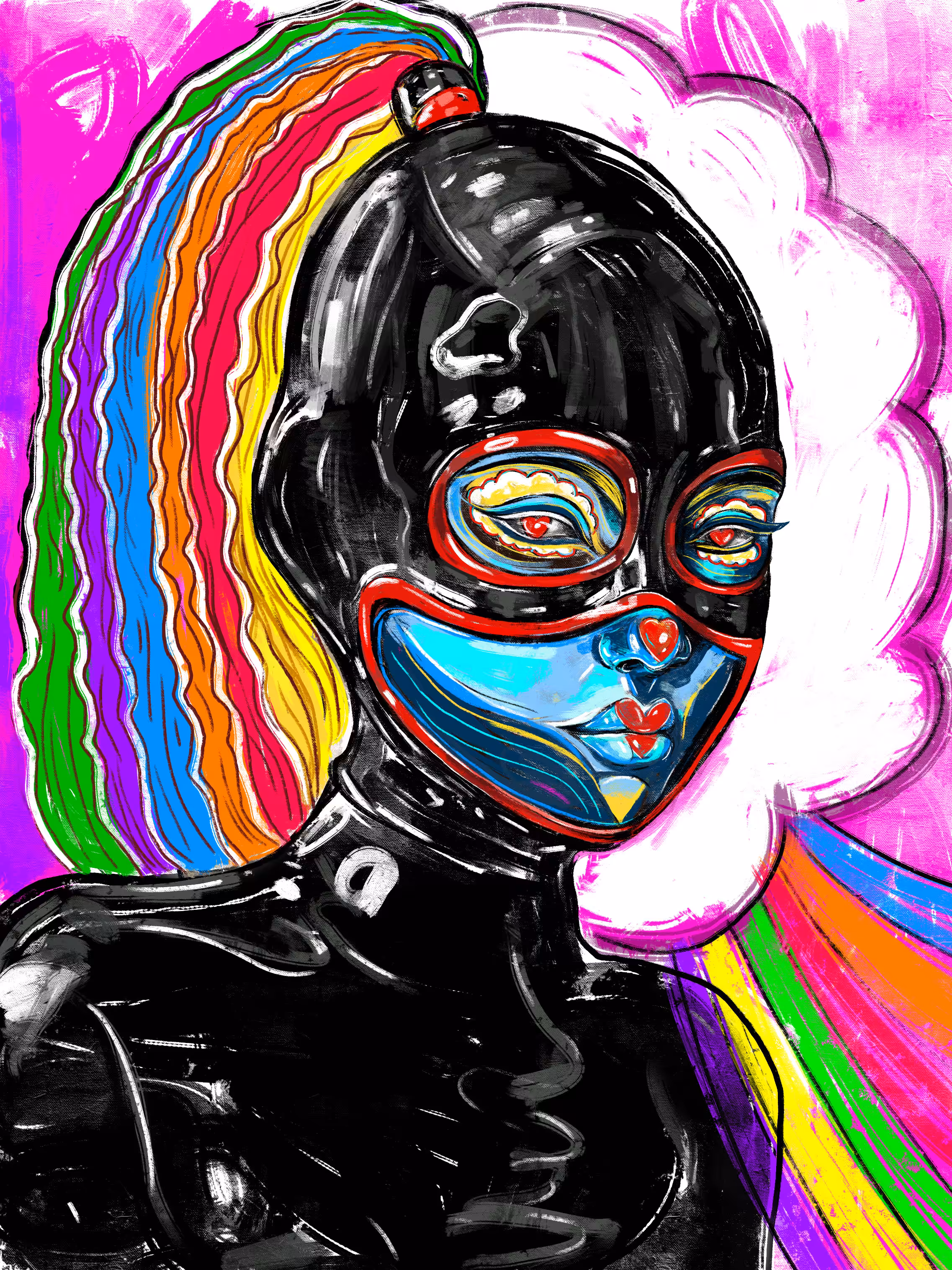 Pony girl in leather