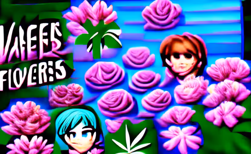 Vaporwave Flowers 2