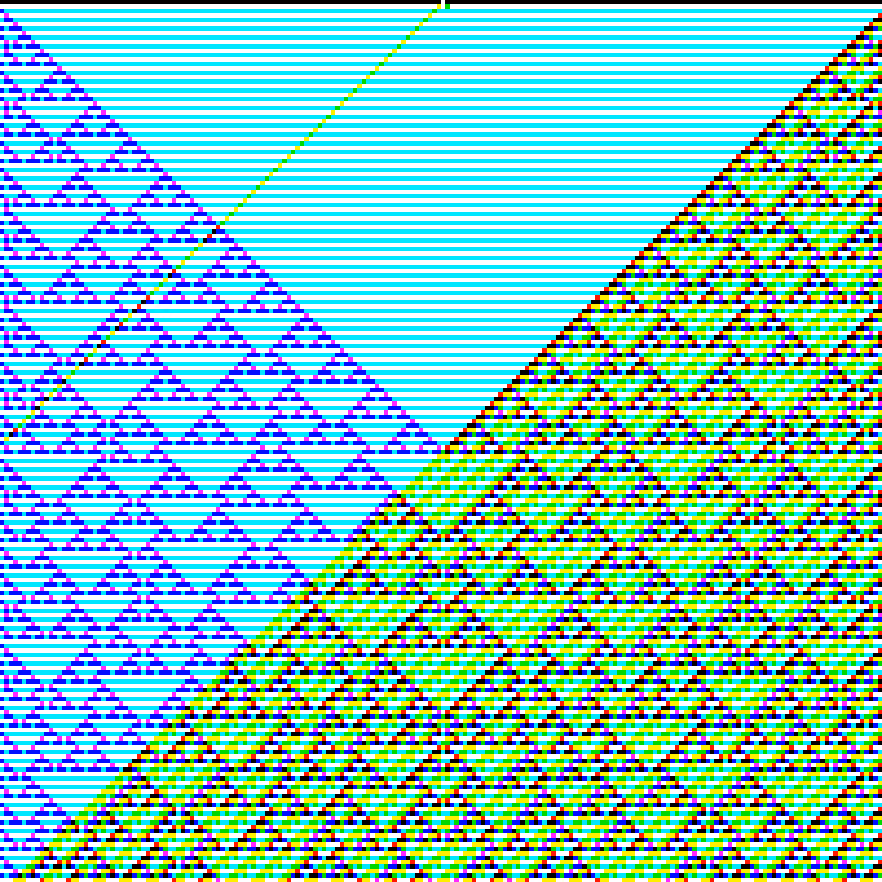 RGB Elementary Cellular Automaton #379