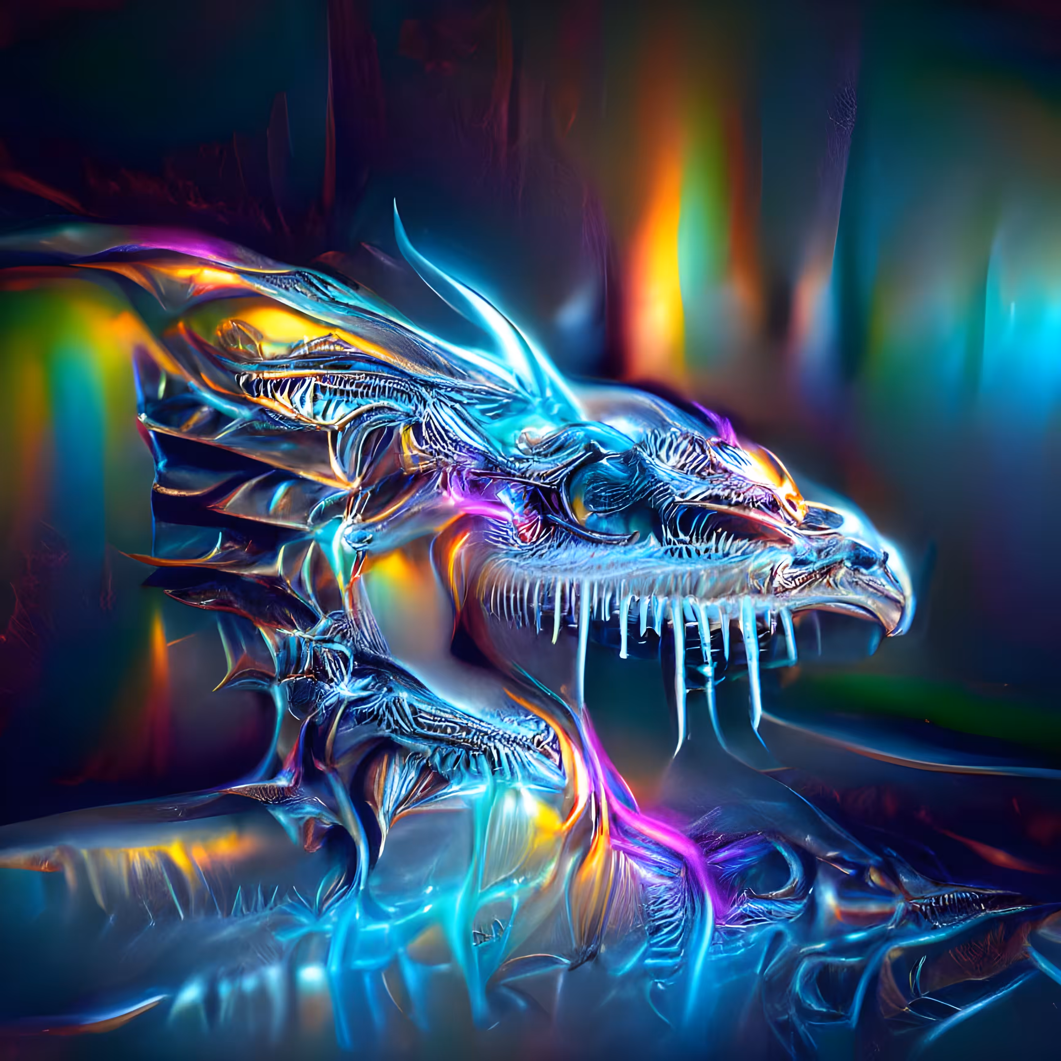 Liquid Rainbow Dragon