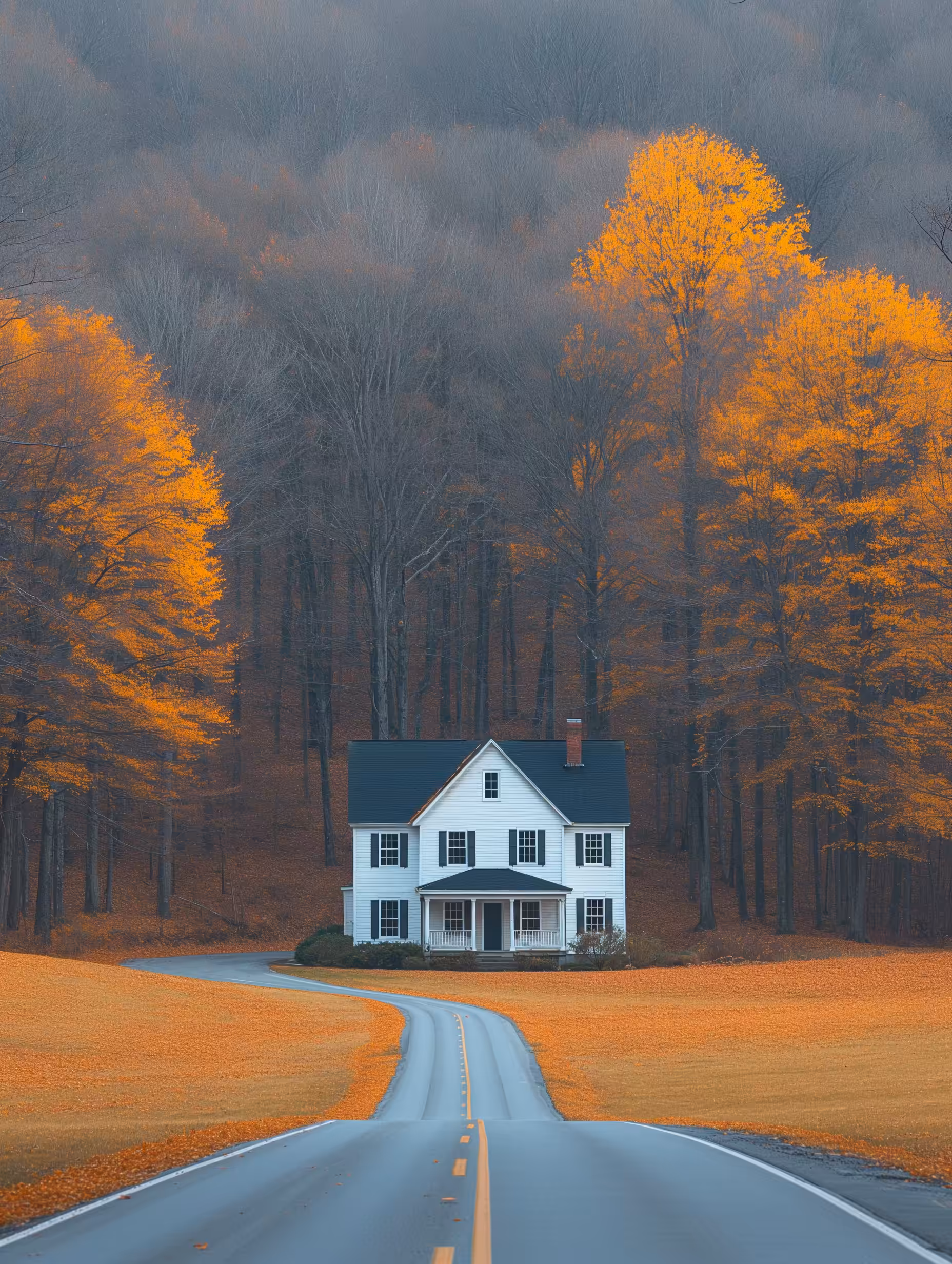 At the end of the road