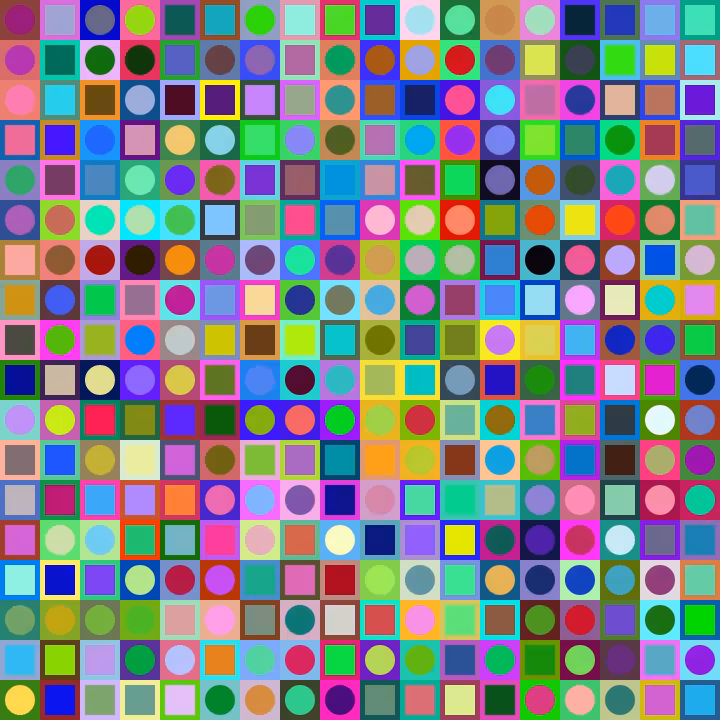 Square Dot Composition #190